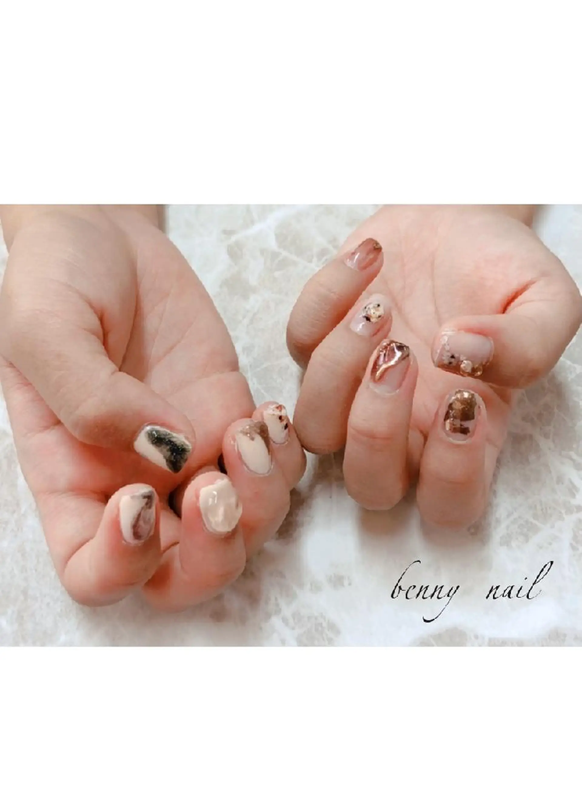 ネイル ニュアンスネイル 最終受付23時半 benny nailのネイルデザイン