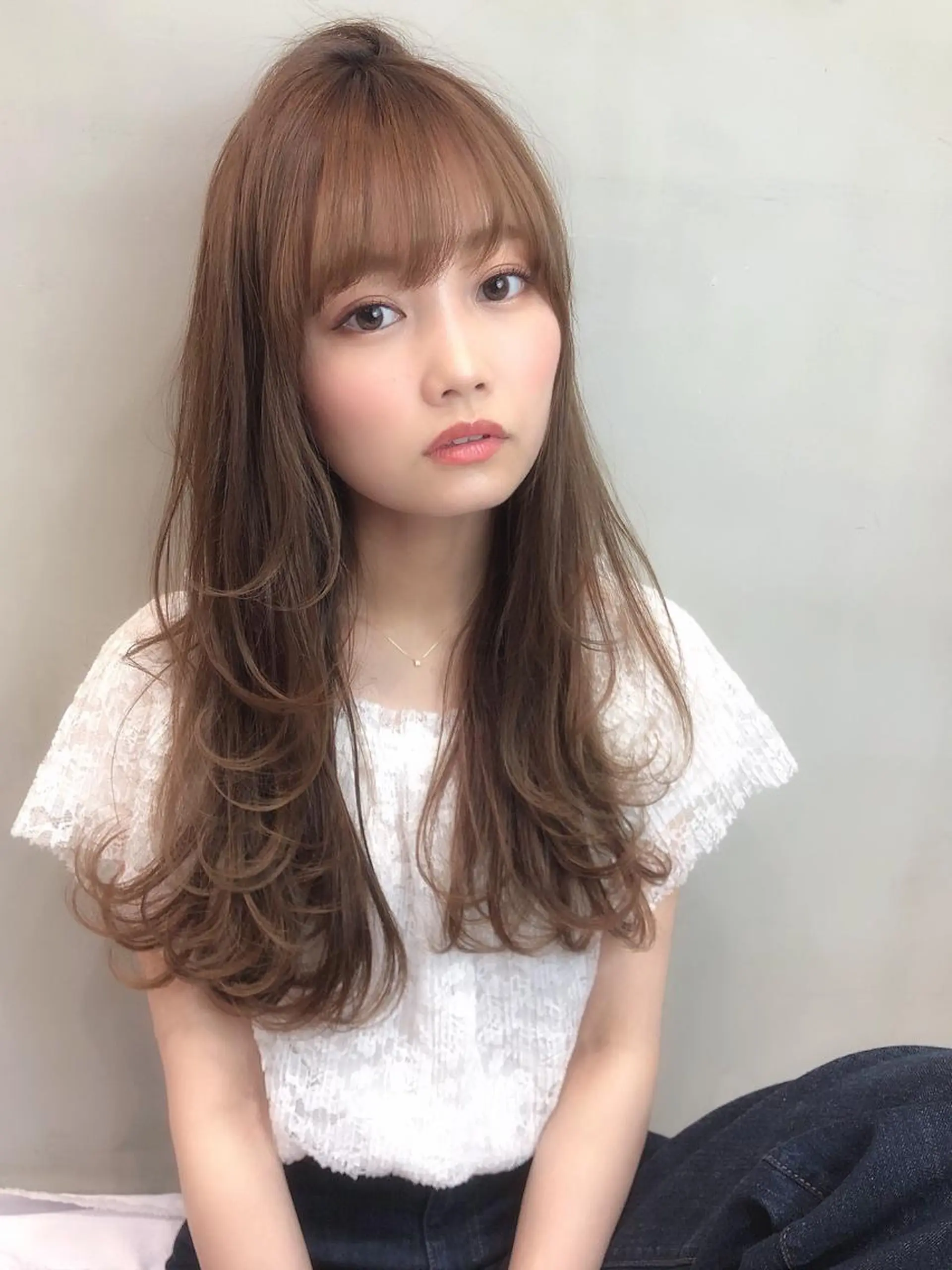 ロング カット ヘアカラー トリートメント 具志 正太のヘアスタイル