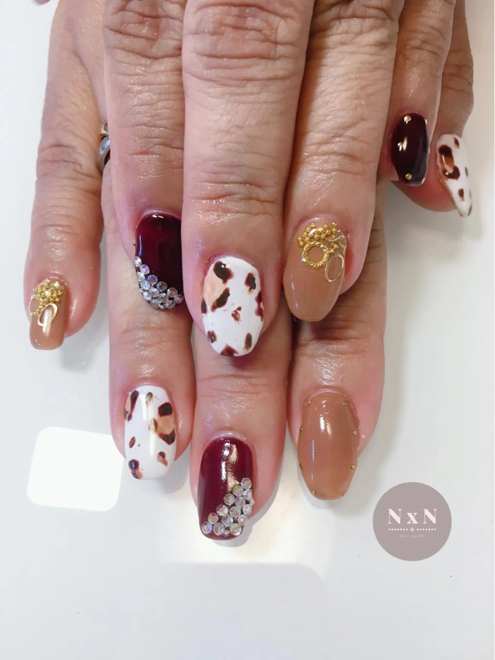 ネイル ジェルネイル ぷっくりネイル ハンドネイル nail salon N×Nのネイルデザイン