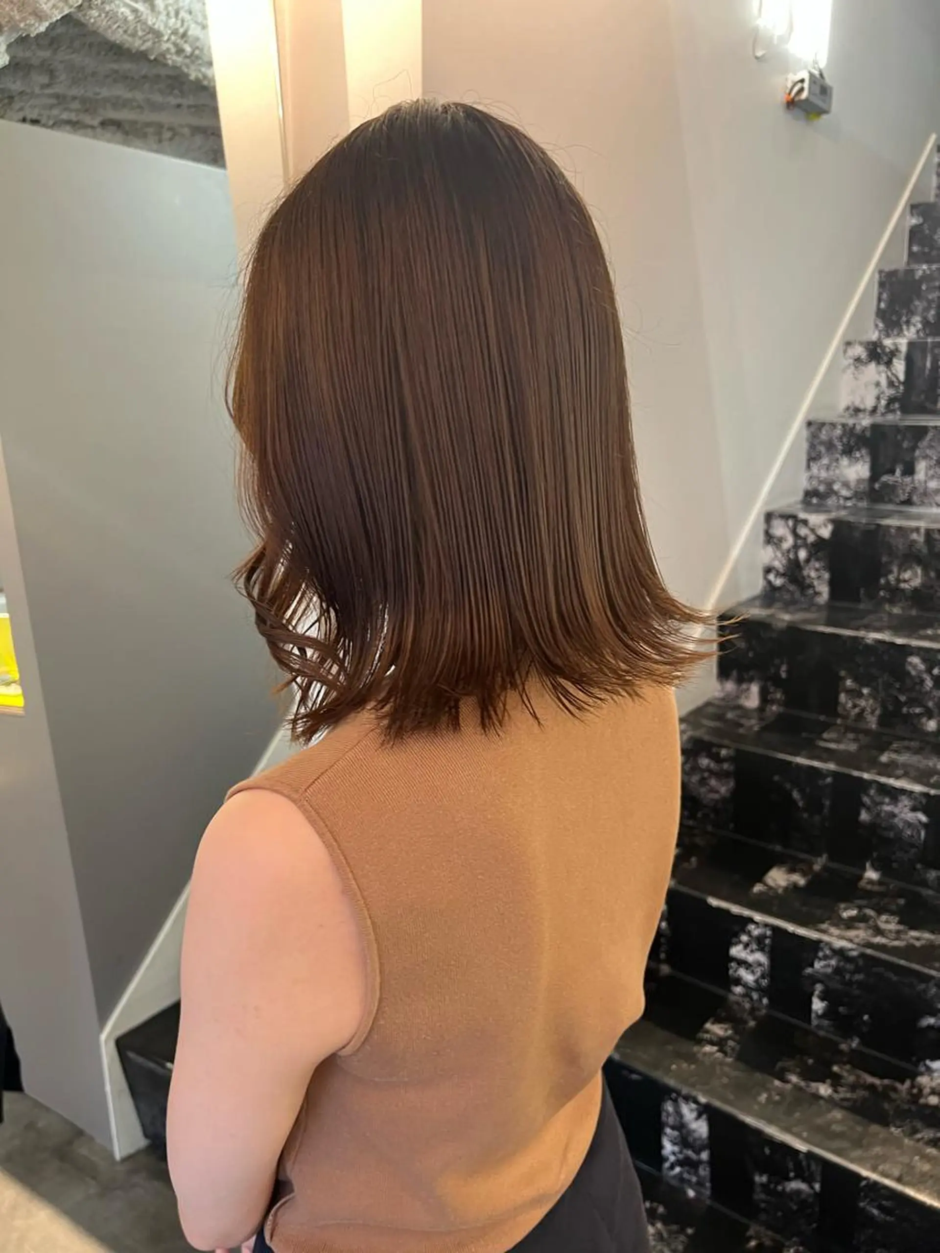 ミディアム ヘアカラー ハイトーン/デザイン /ひさやのヘアスタイル