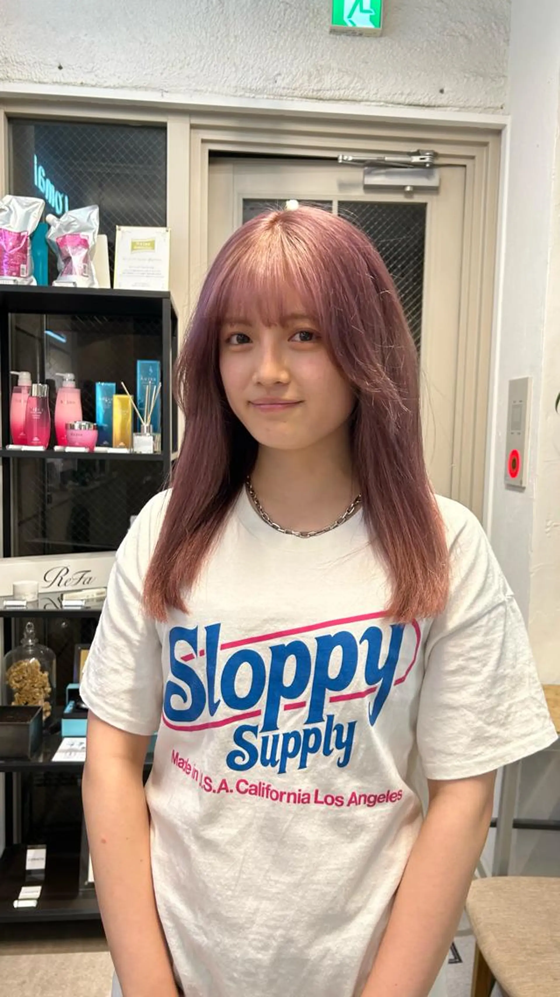 セミロング カラー ヘアカラー じゅわっと暖色カラー 🍊Moemiのヘアスタイル