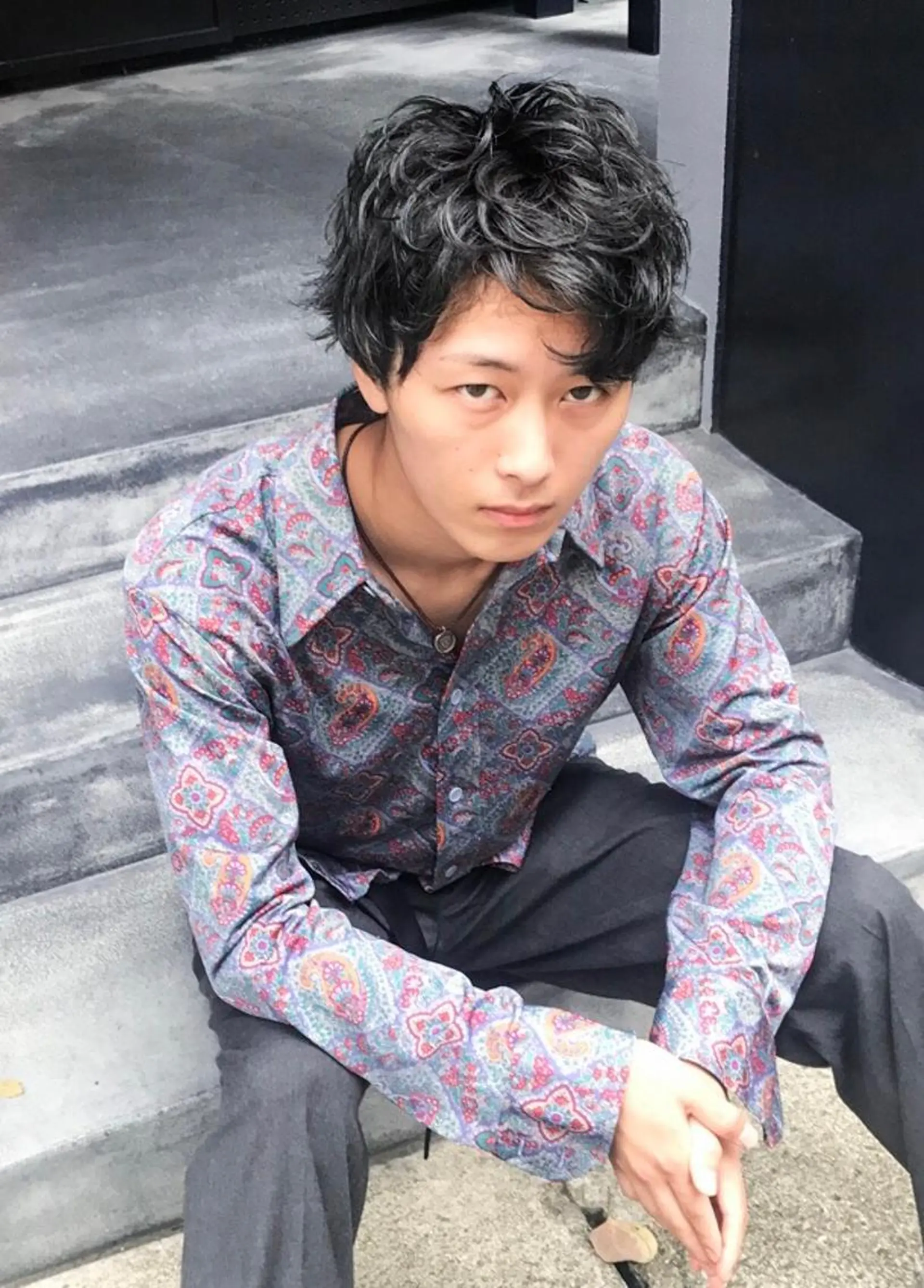 パーマ メンズ メンズヘア特化 崎田 成人のヘアスタイル