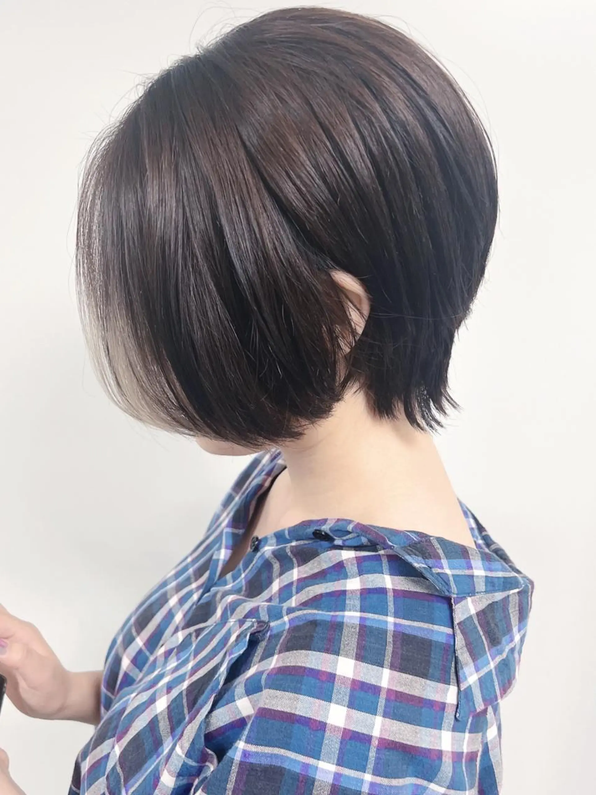 ミディアム morio from london所属・松岡彩華 ボブ /グレージュのヘアスタイル