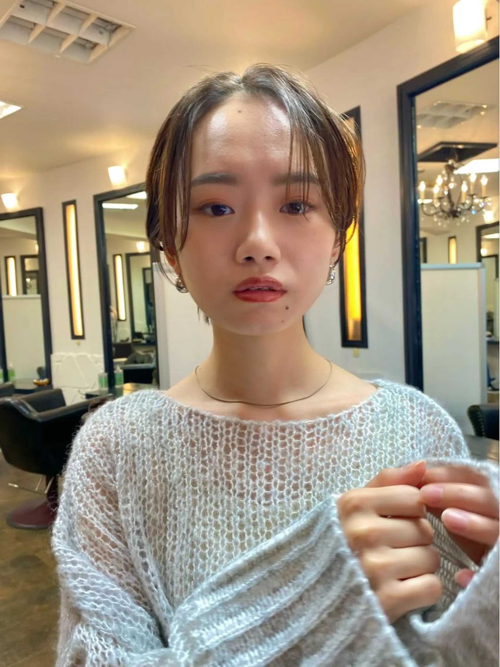 ショート カラー ハンサムショート ショートヘア カット ヘアカラー トリートメント ボブ/縮毛矯正/ レイヤー/塚田のヘアスタイル