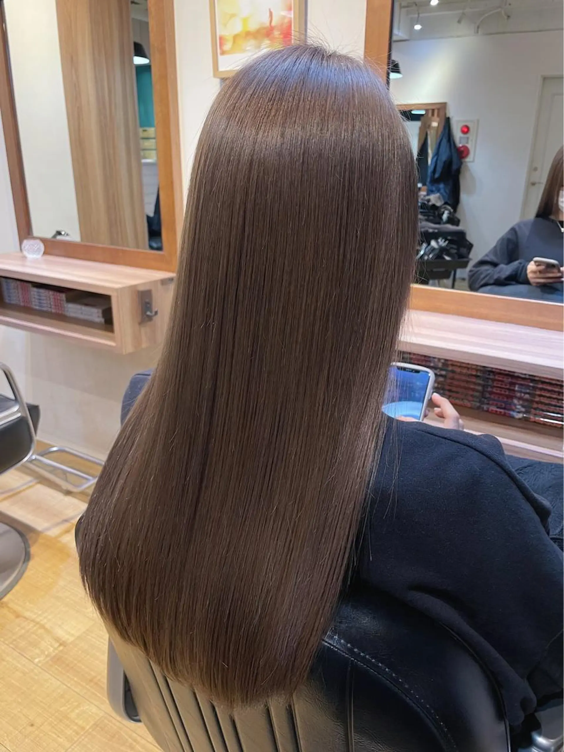 ロング カラー ヘアアレンジ ブリーチ 縮毛矯正 店長/ 加藤 流菜のヘアスタイル