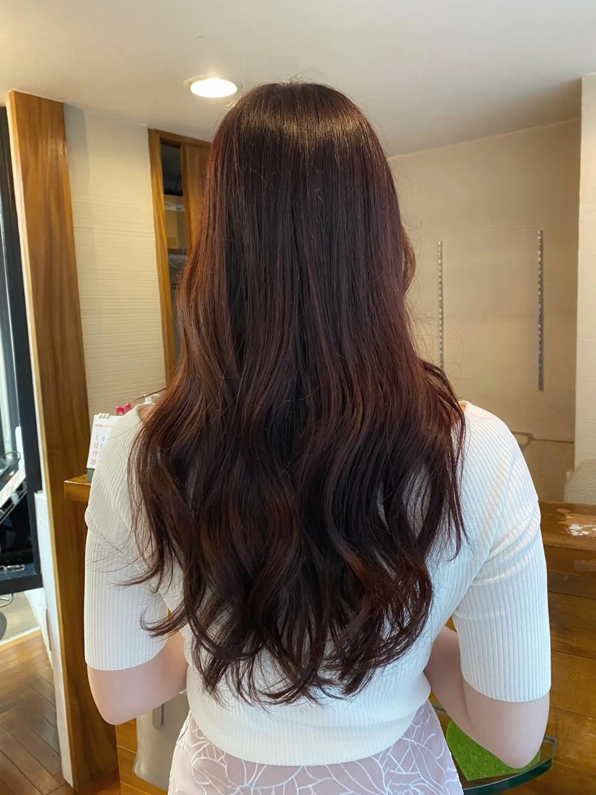 ロング カラー ベージュカラー ピンクカラー ピンクベージュ ボブ/縮毛矯正/ レイヤー/塚田のヘアスタイル