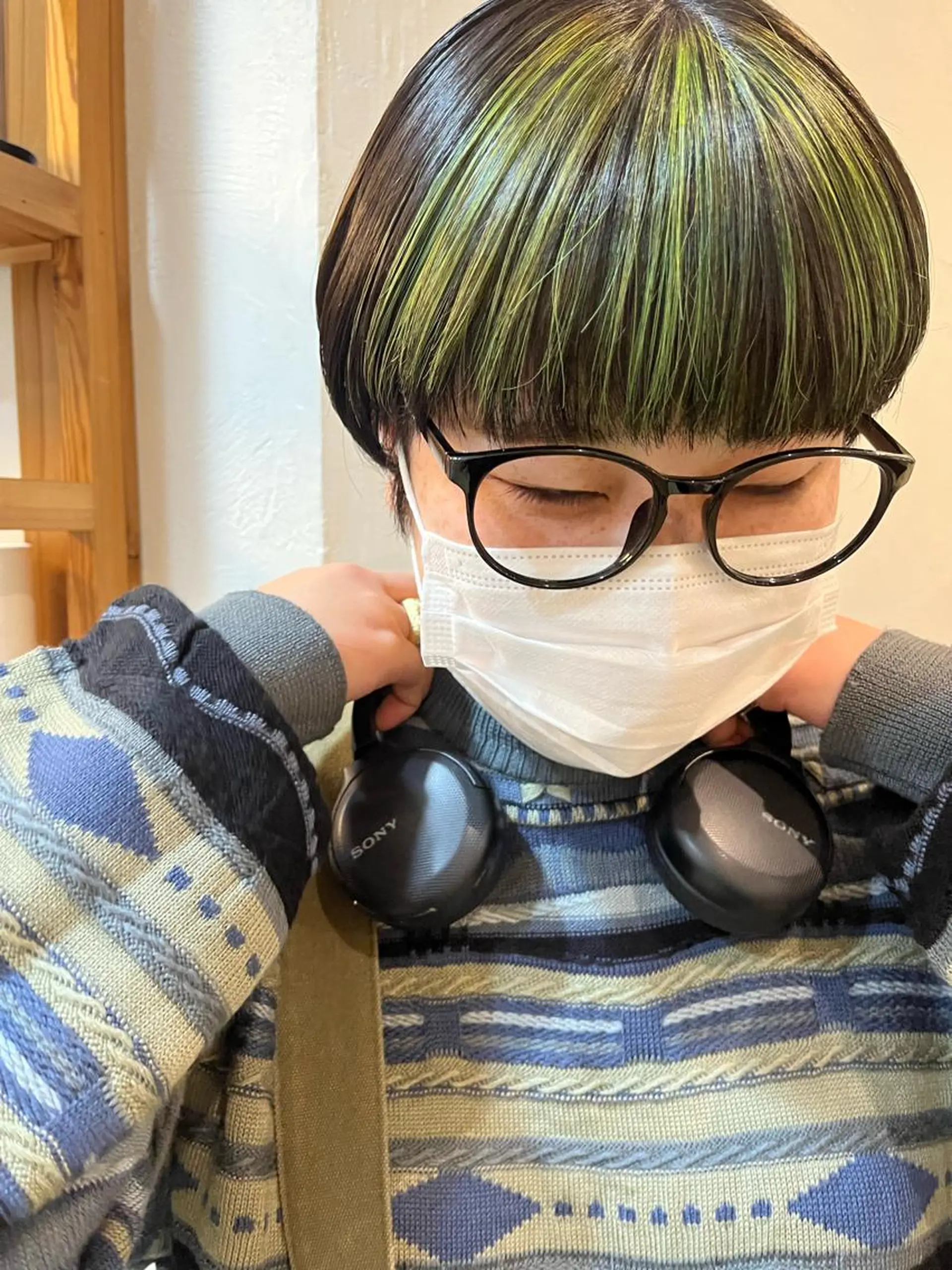 ショート ハイライト 髪質改善 縮毛矯正 トリートメント GO TODAY シェアサロン 表参道Flos店所属・nishi fuyumiのヘアスタイル