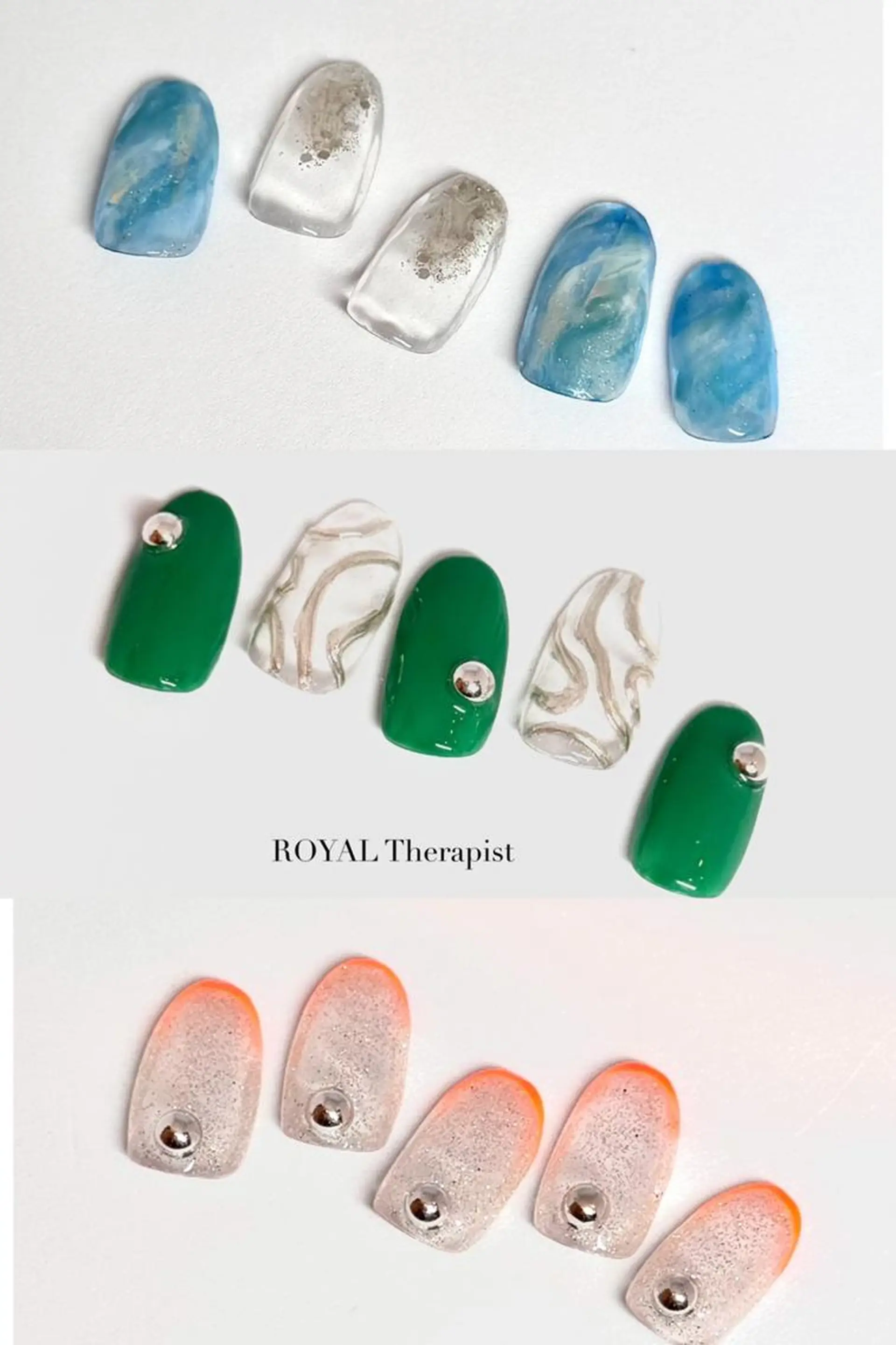 ネイル 長さ出し フラッシュネイル フットネイル フレンチネイル ジェルネイル ハンドネイル 【尾下】 ロイヤル•セラピストのネイルデザイン