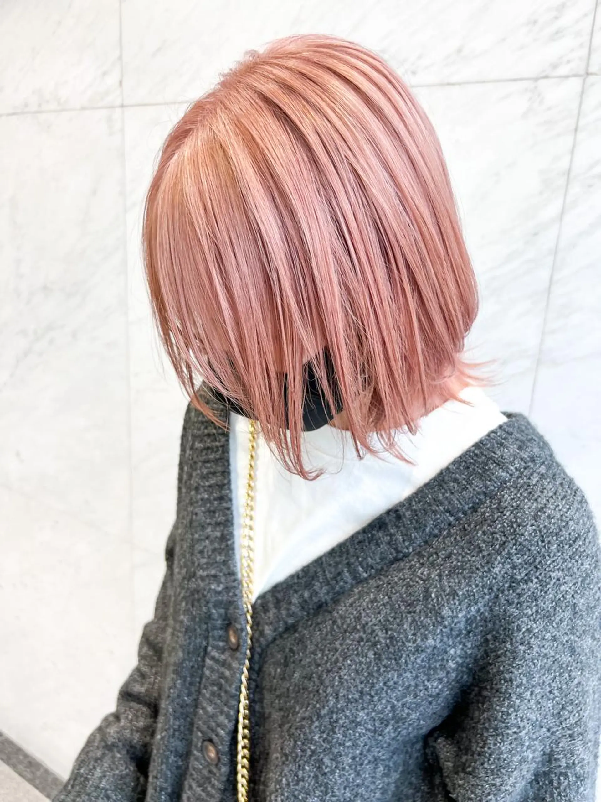 ミディアム カット ヘアカラー トリートメント Bei Licoldo.Atole  ベイリコルド アトリ所属・ブリーチ、縮毛 髪質改善　宮城一真のヘアスタイル