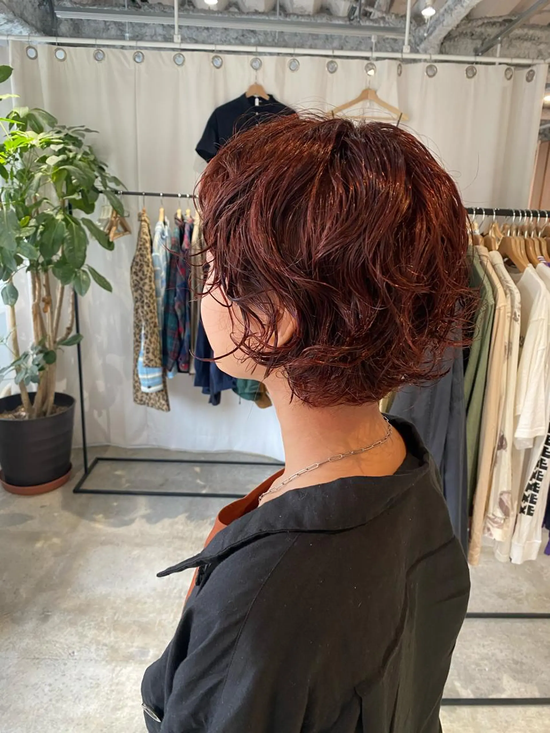 ショート カラー パーマ カット パーマ トリートメント Hayashi Shioriのヘアスタイル