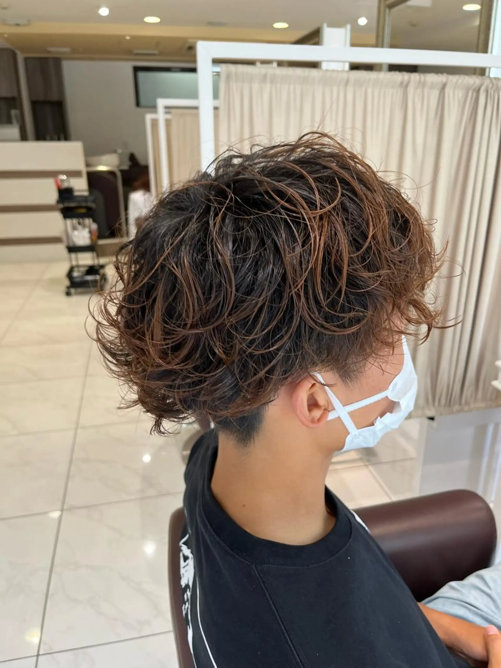 メンズ カット パーマ 佐々木 拓海のヘアスタイル