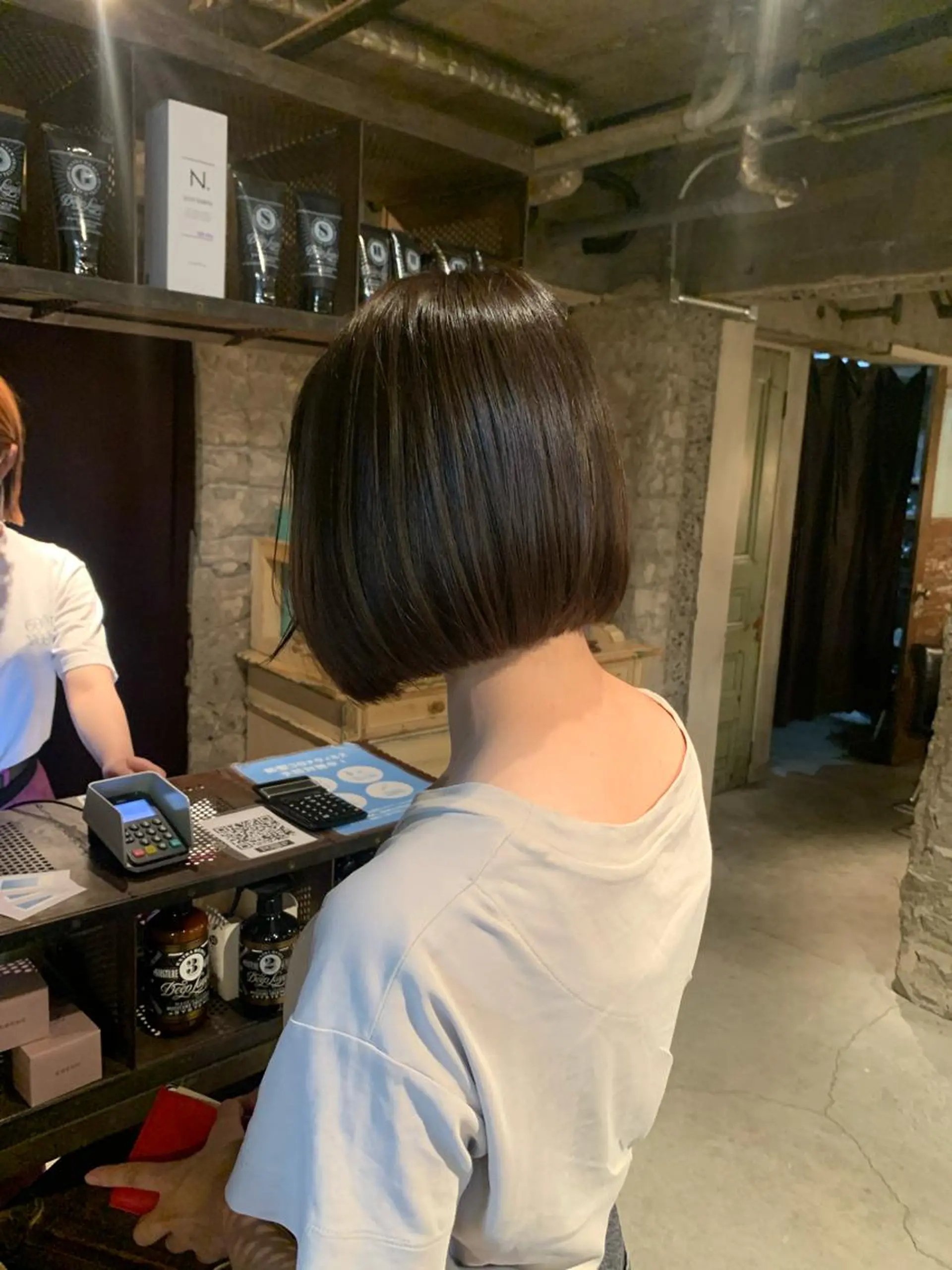 ショート カラー グレージュ 似合わせカラー🫶 小川千波のヘアスタイル