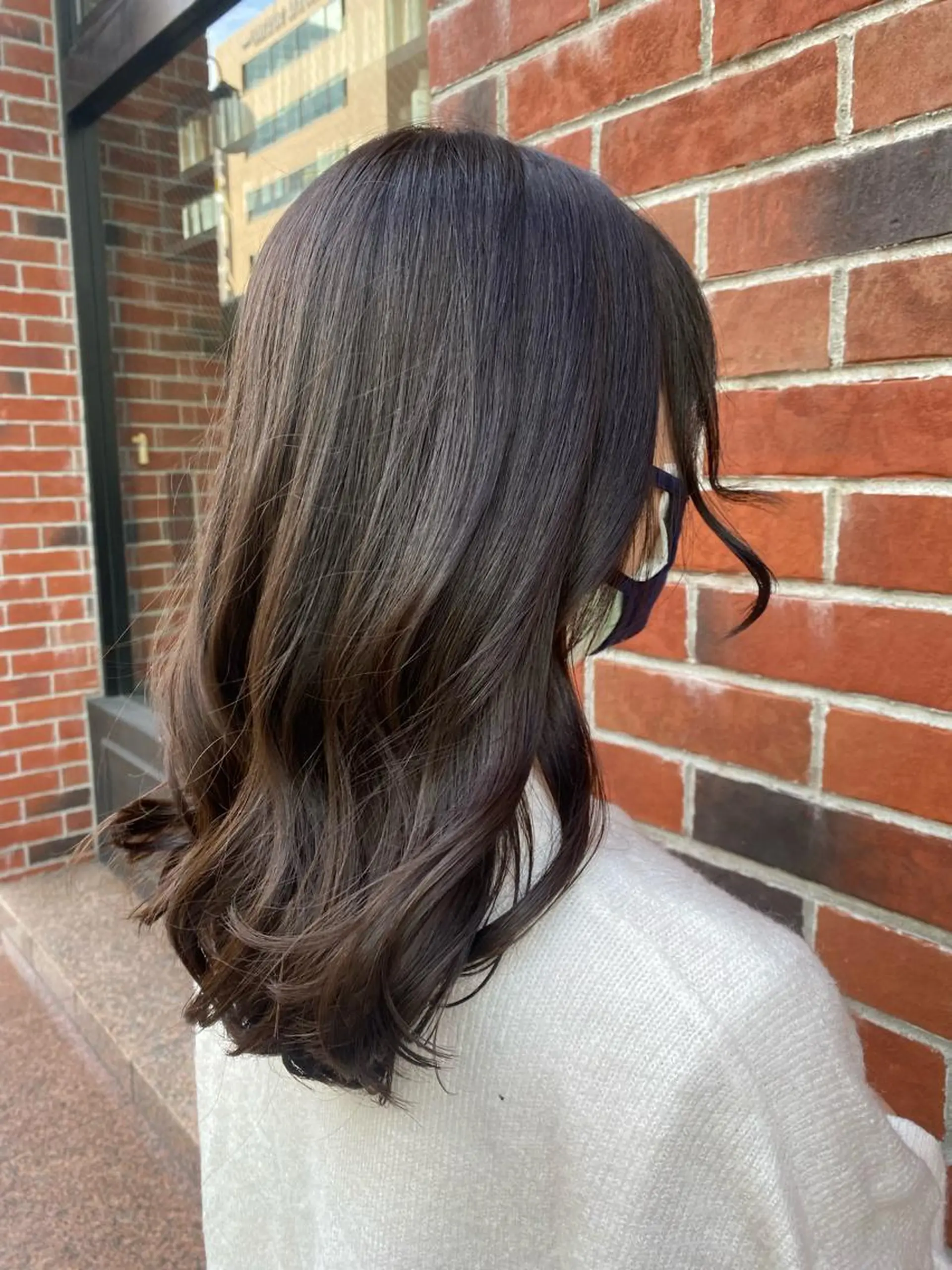 セミロング カラー ヘアカラー トリートメント 髪質改善韓国レイヤー SHIORI🦋のヘアスタイル