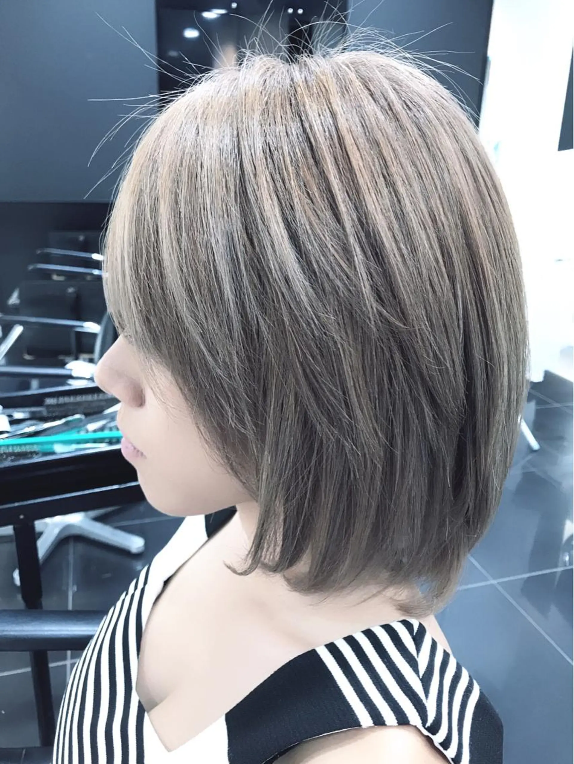 ミディアム カラー 関口 友行のヘアスタイル