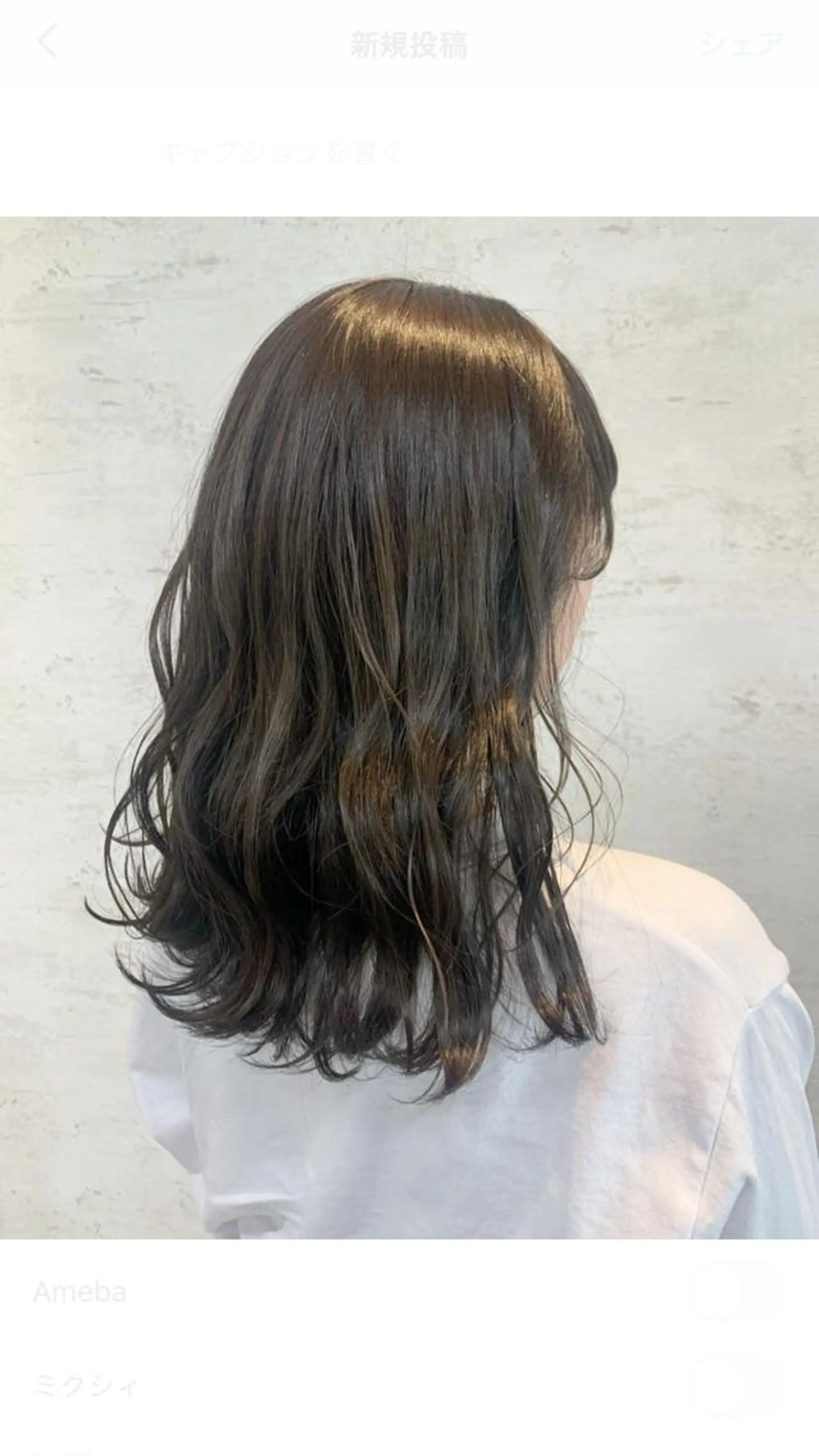 セミロング カット ヘアカラー 女性に人気♪ はやしほのかのヘアスタイル