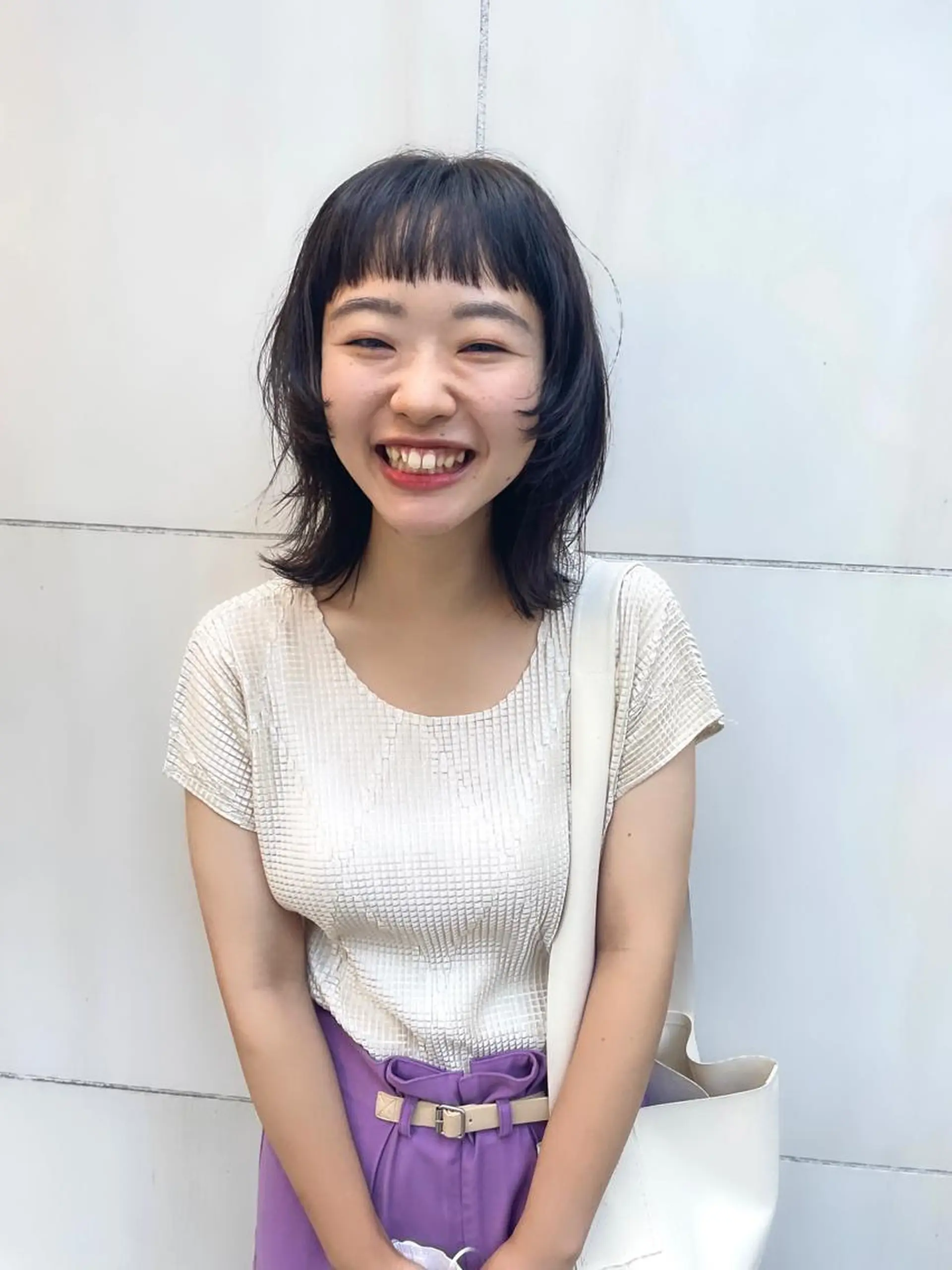 ミディアム カラー パーマ ヘアアレンジ メンズ キッズ ネイル マツエク・マツパ メンズウルフカット ウルフカット カット ヘアカラー トリートメント tatsumi/ボブ ウルフ/レイヤーのヘアスタイル