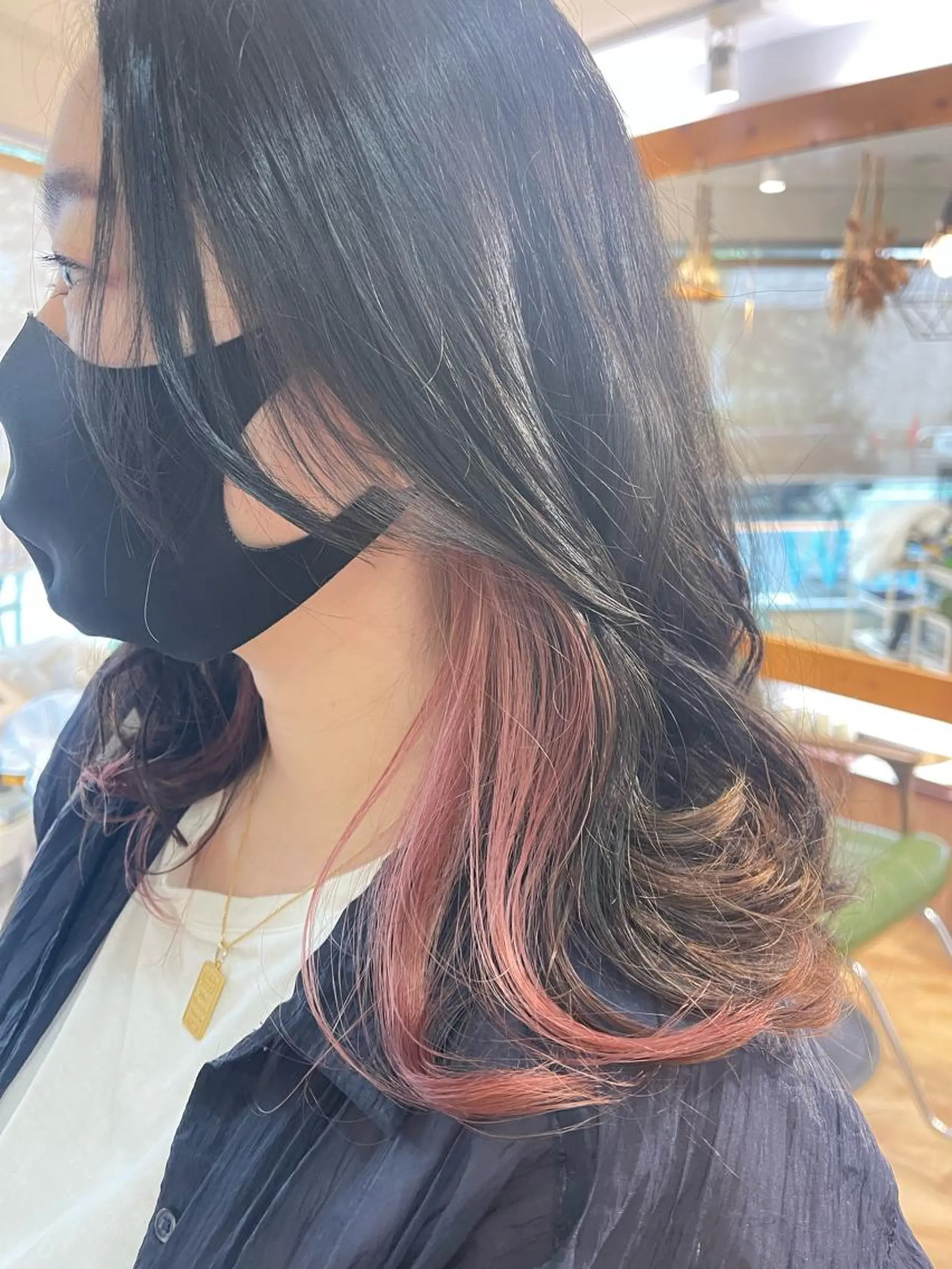 ロング カラー ボブ/インナーカラー ショート/佐野祥子のヘアスタイル