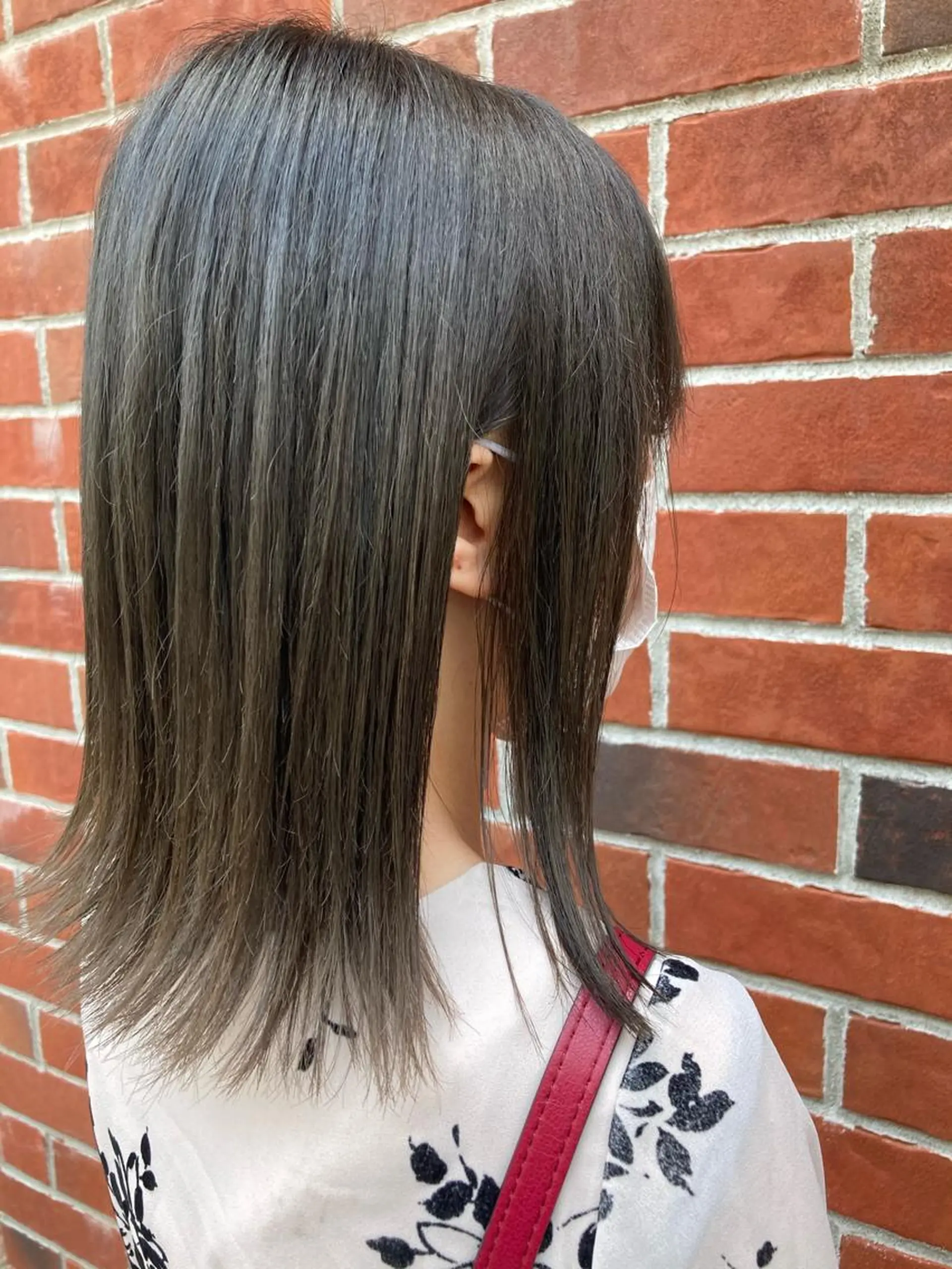 ミディアム カラー ヘアカラー 髪質改善/痛ませ ないカラー/西村航大のヘアスタイル