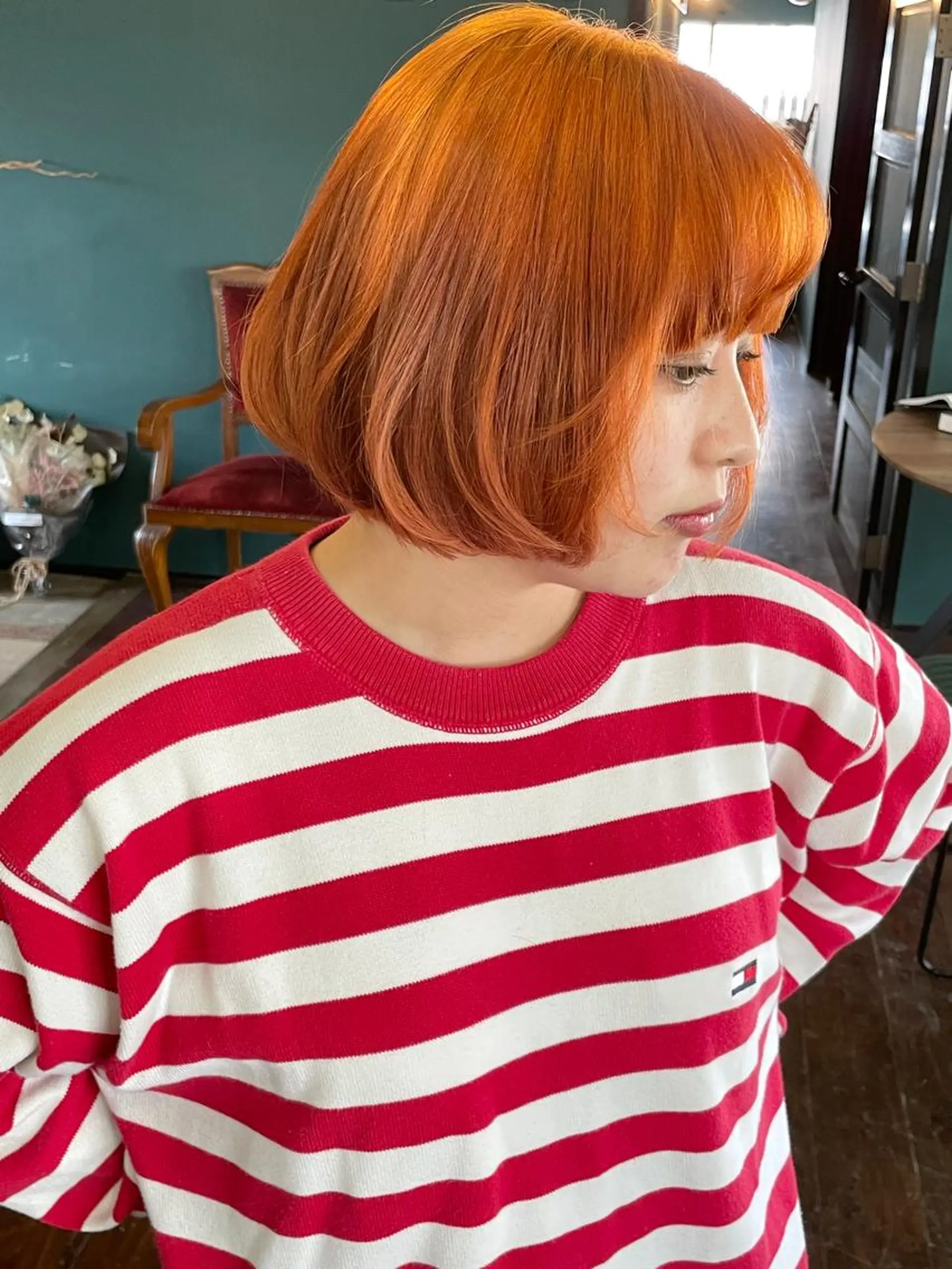 ミディアム カット ヘアカラー トリートメント vivre libre所属・vivre libreのヘアスタイル