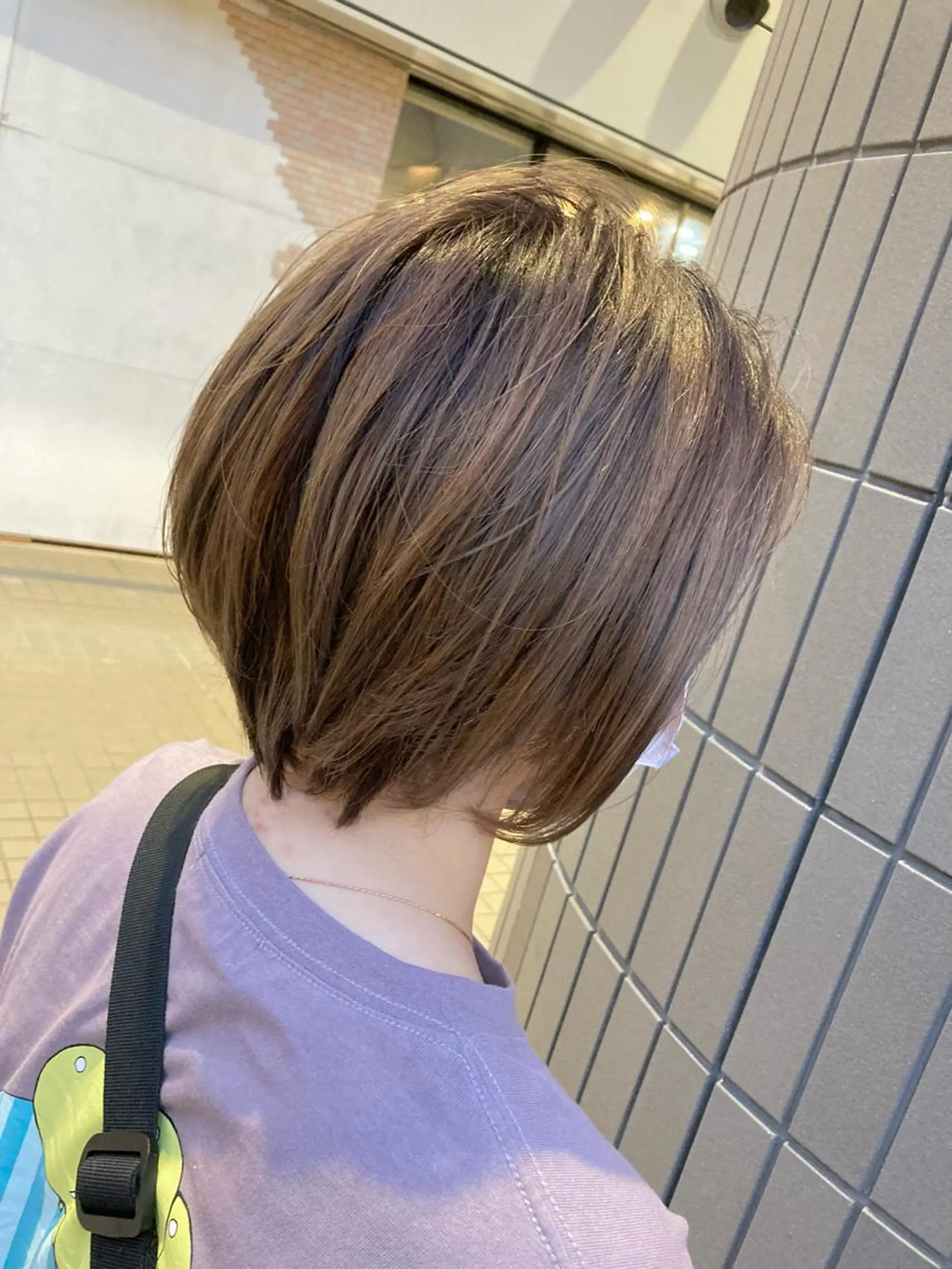 ショート カラー バレイヤージュ レイヤーカット ショートヘア カット ヘアカラー トリートメント SHAFT Ieiriのヘアスタイル