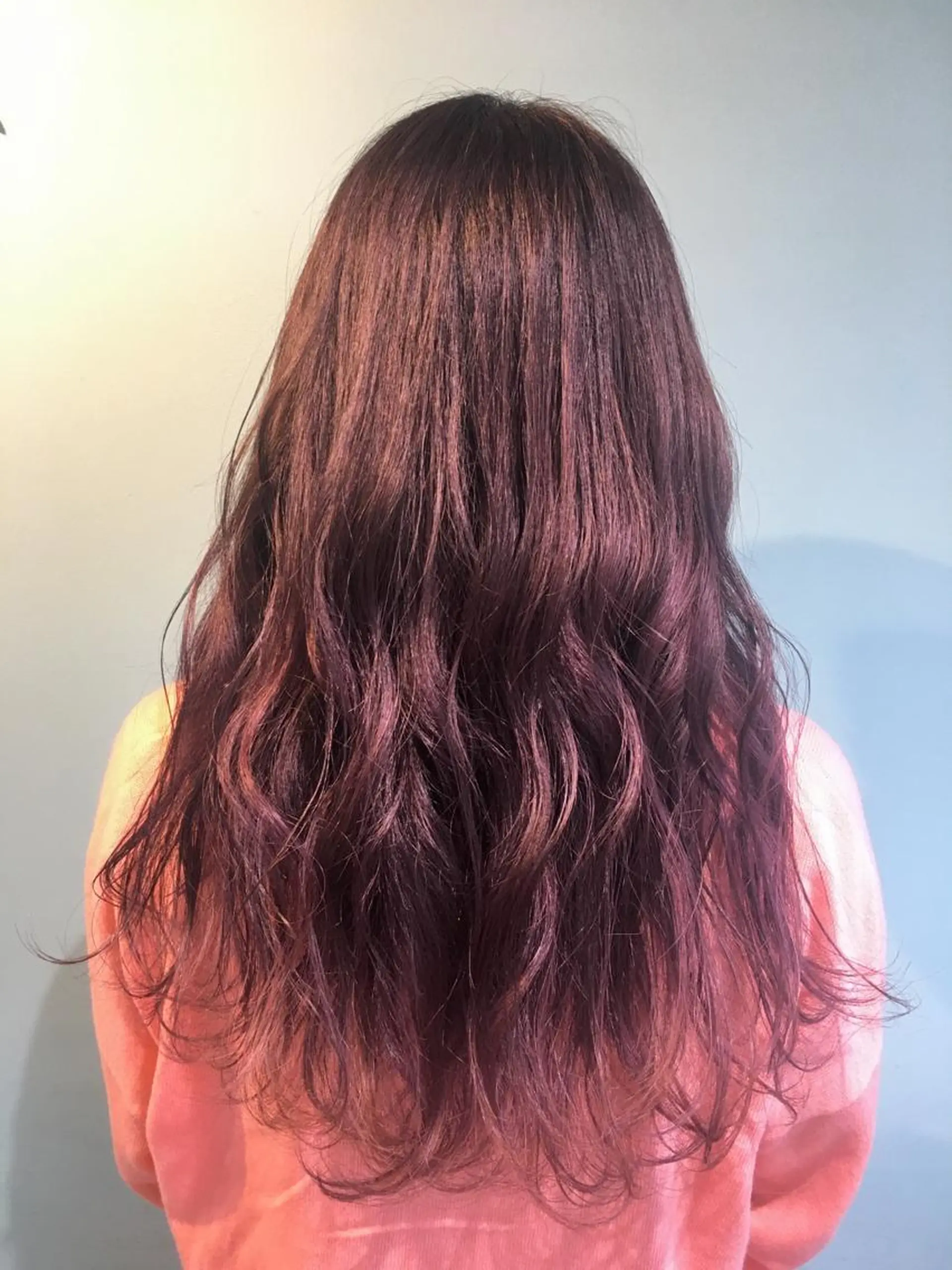 ロング カラー パーマ さかい なつみのヘアスタイル