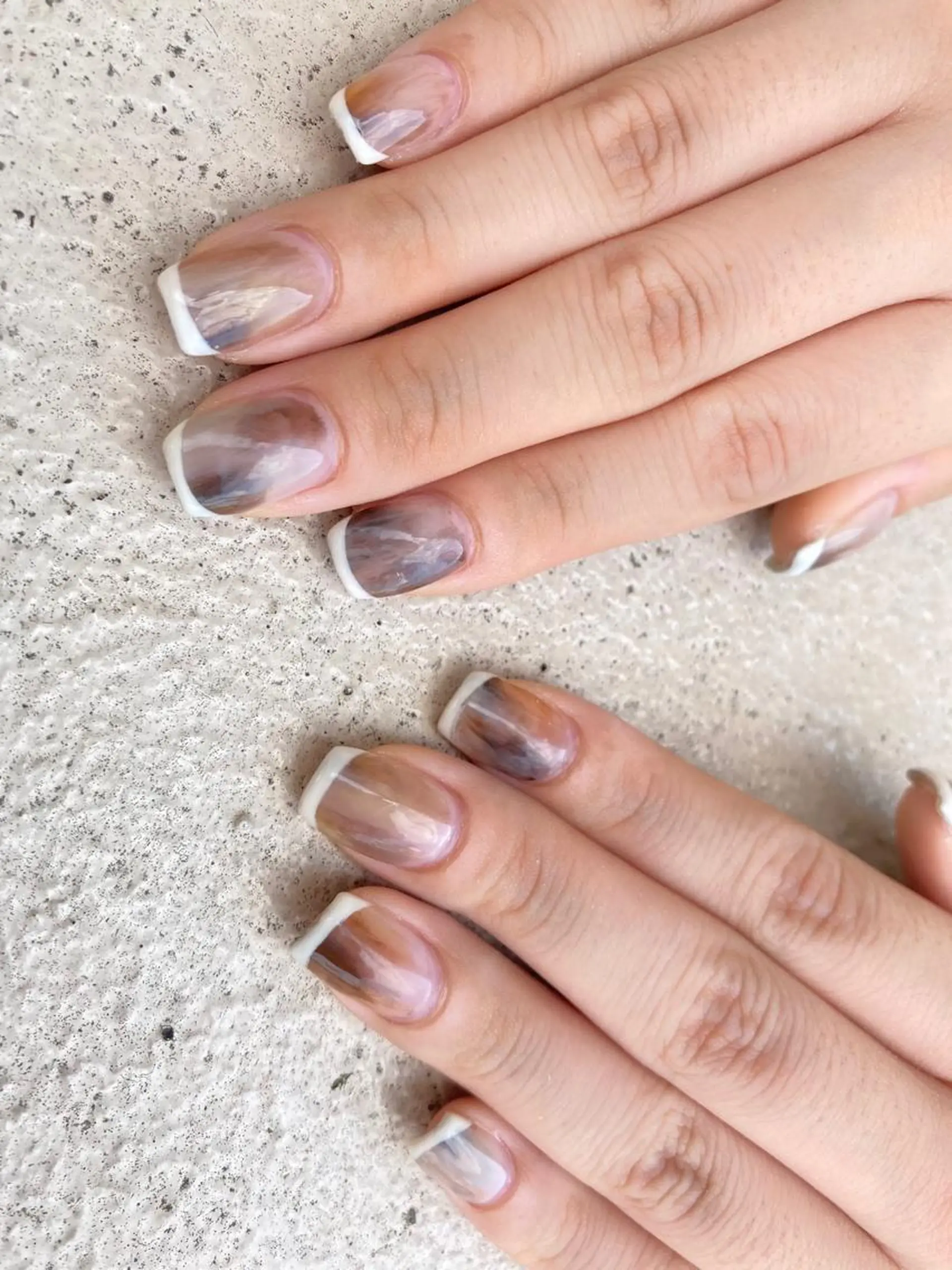 ショート ネイル ハンドネイル フットネイル ✴︎ Delightのネイルデザイン