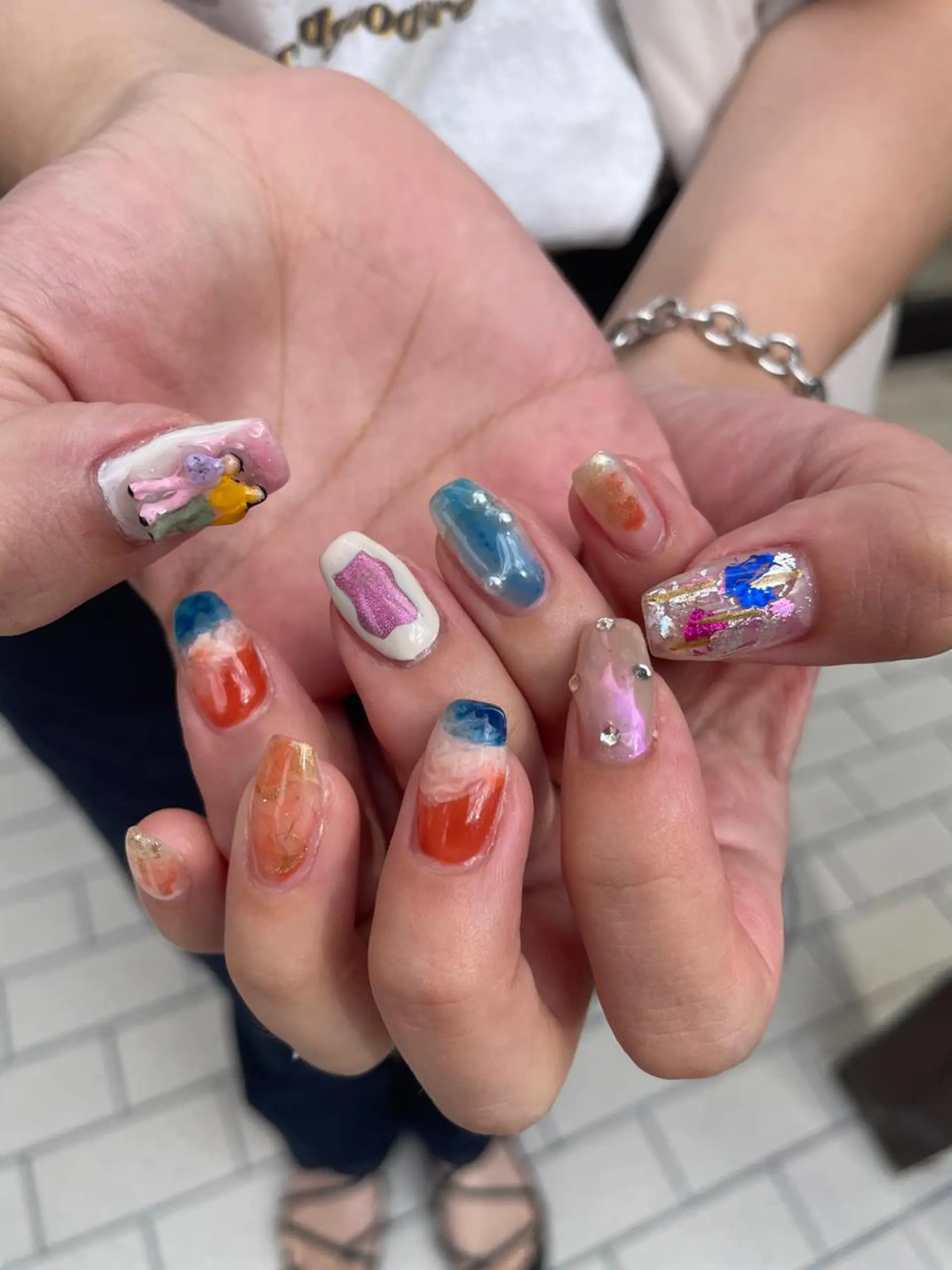 ネイル ハンドネイル フットネイル ゆびノさき茨木店 ニュアンス/アートのネイルデザイン