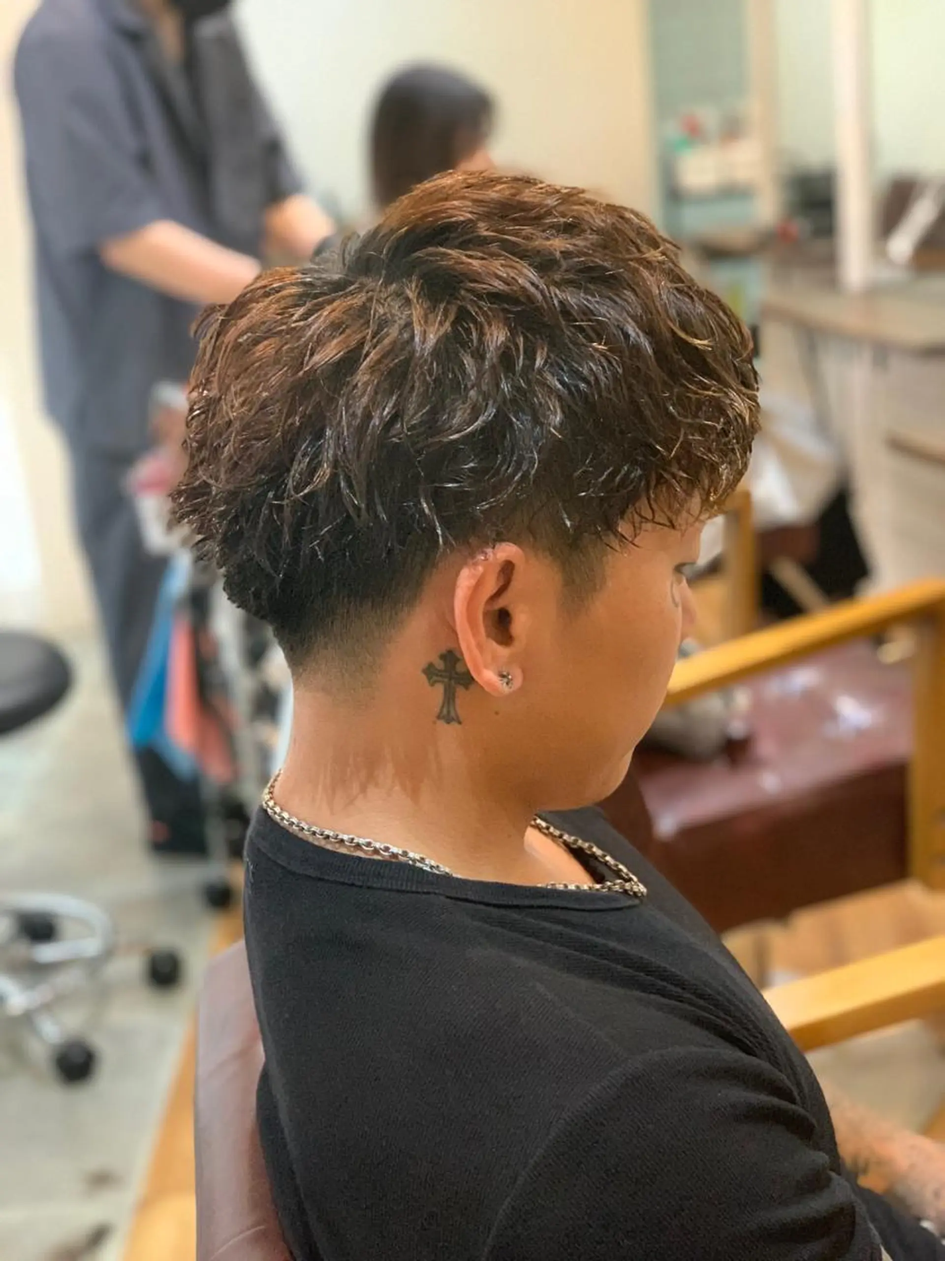 ショート パーマ メンズ メンズパーマ スパイラルパーマ カット パーマ CECIL hair なんば店所属・メンズパーマ 艶髪☆店長☆有馬のヘアスタイル
