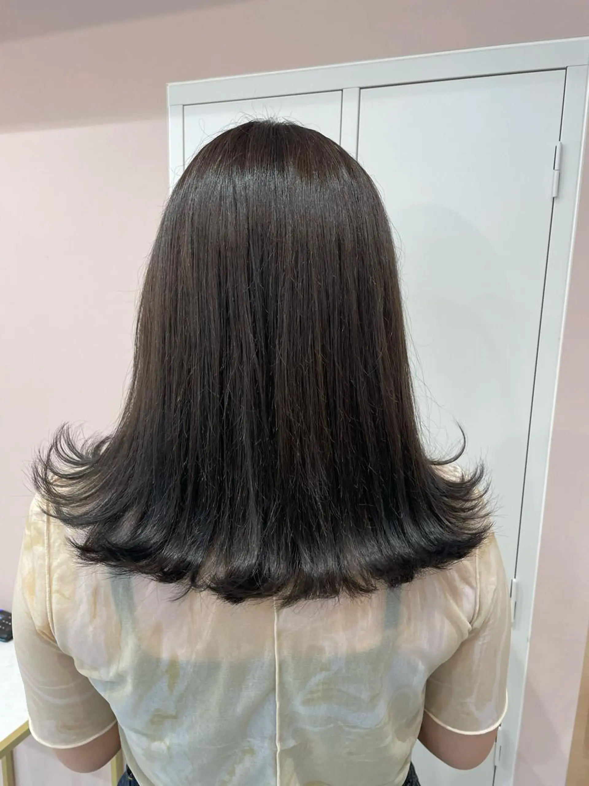 ミディアム トリートメント ヘアカラー トリートメント ヘッドスパ マホ/日吉/髪質改善 /レイヤー/ガーリーのヘアスタイル