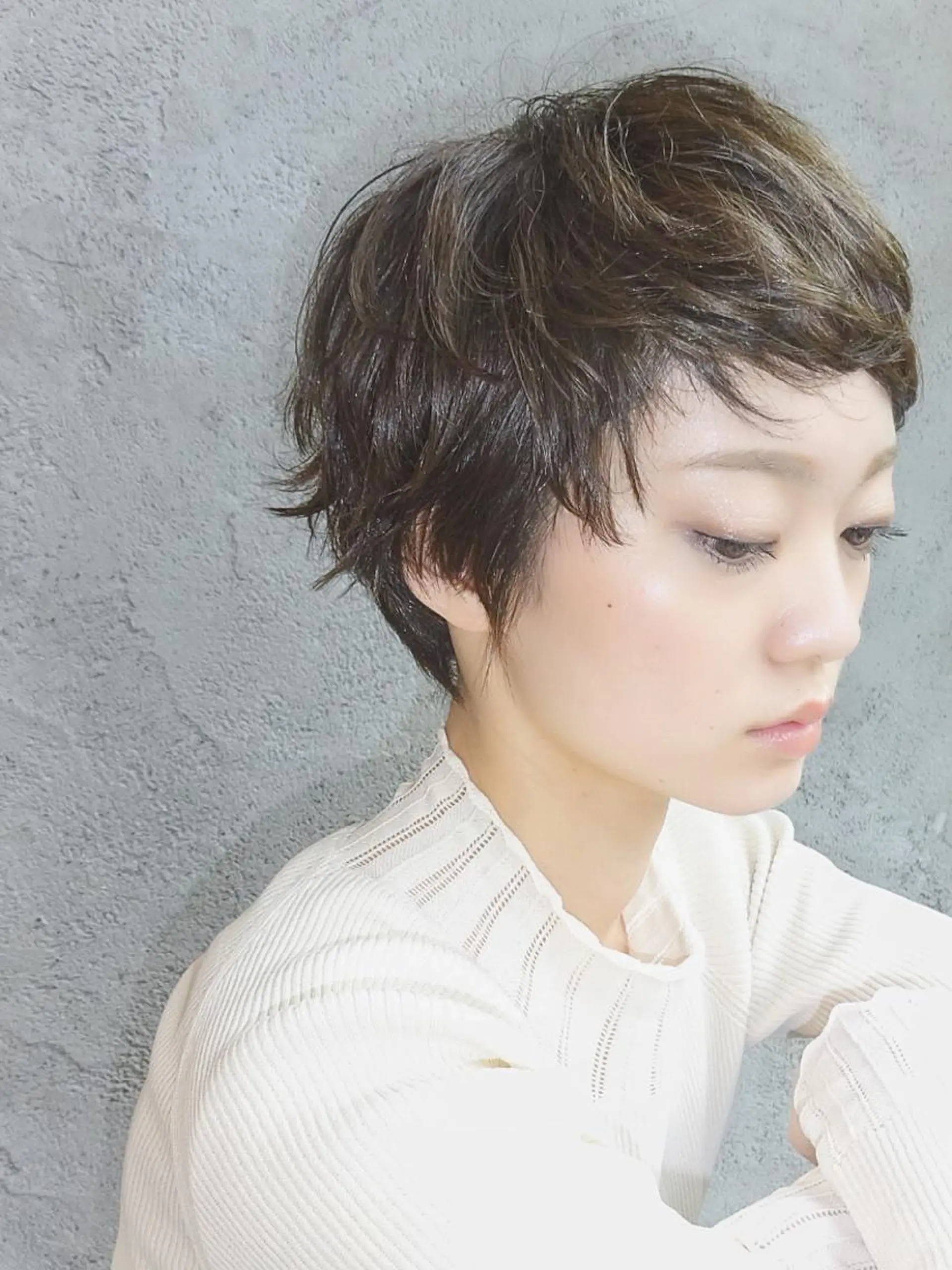 ショート カラー パーマ EMANON天神所属・Hitomi Ezakiのヘアスタイル