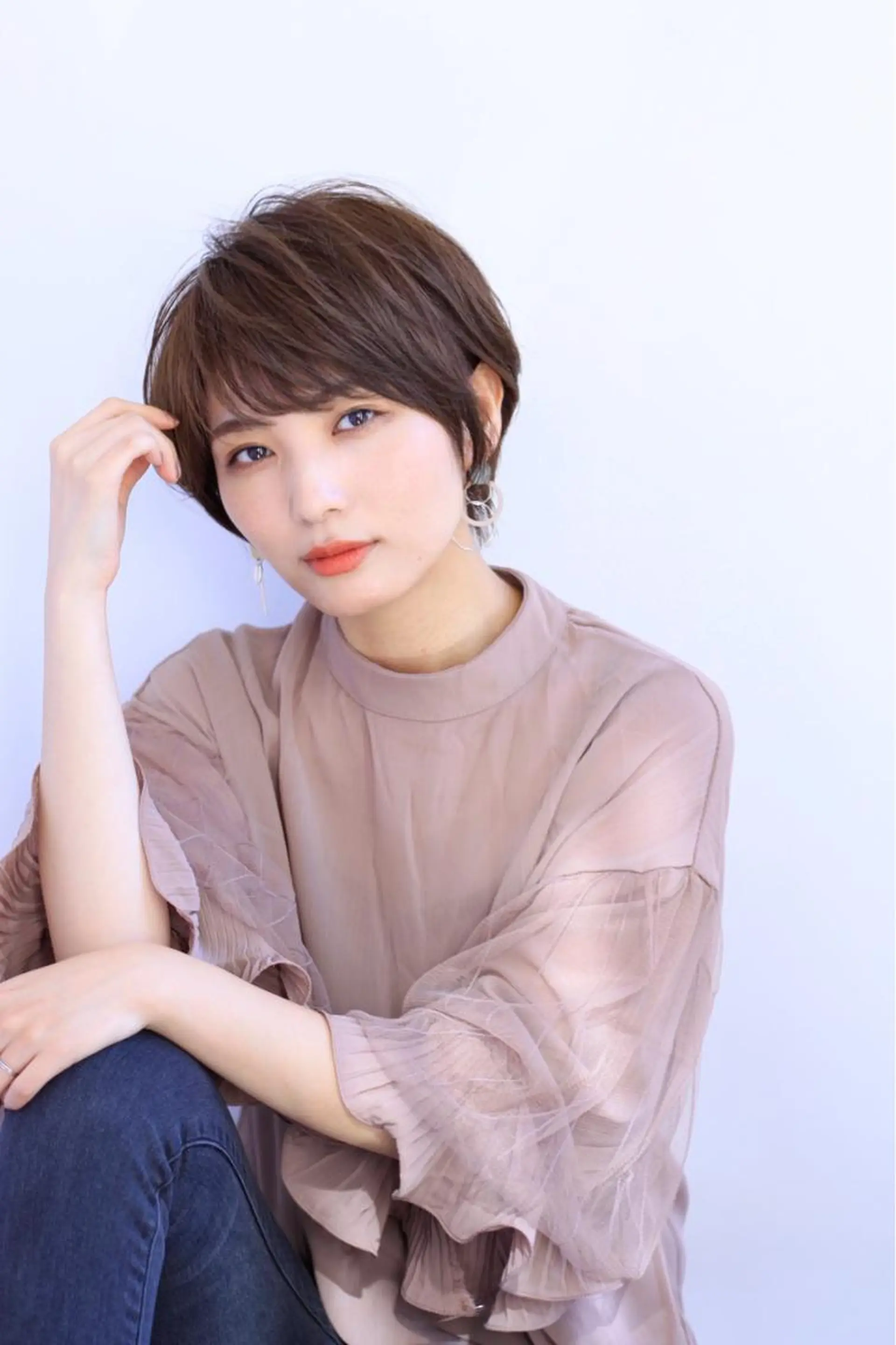 ショート カラー ショートボブ ボブ ショートヘア 小顔カット カット ヘッドスパ ショート✂︎宮川 公透のヘアスタイル