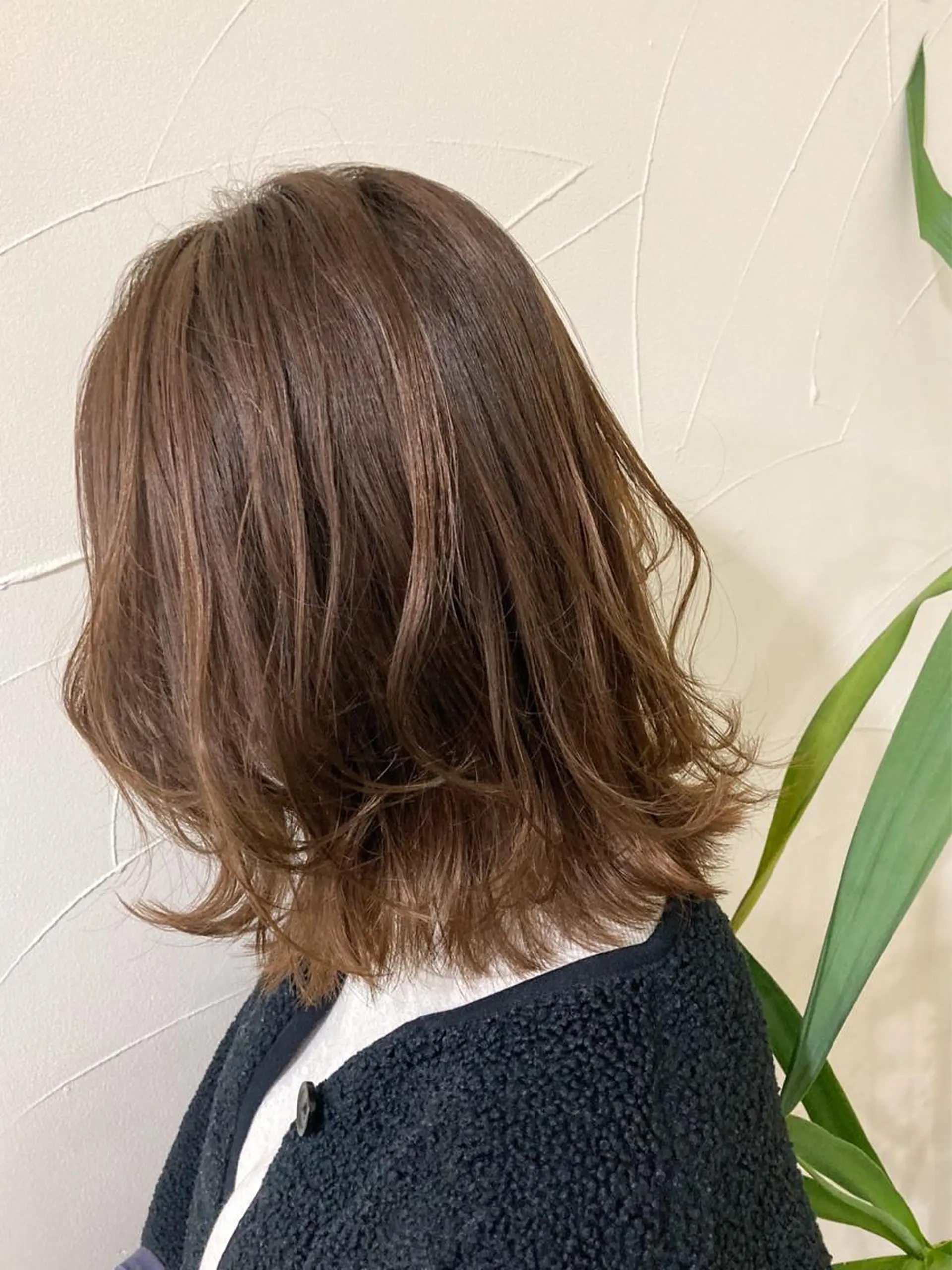 ミディアム カラー ブリーチ ブリーチなしカラー ヘアカラー トリートメント 樋野 亮のヘアスタイル