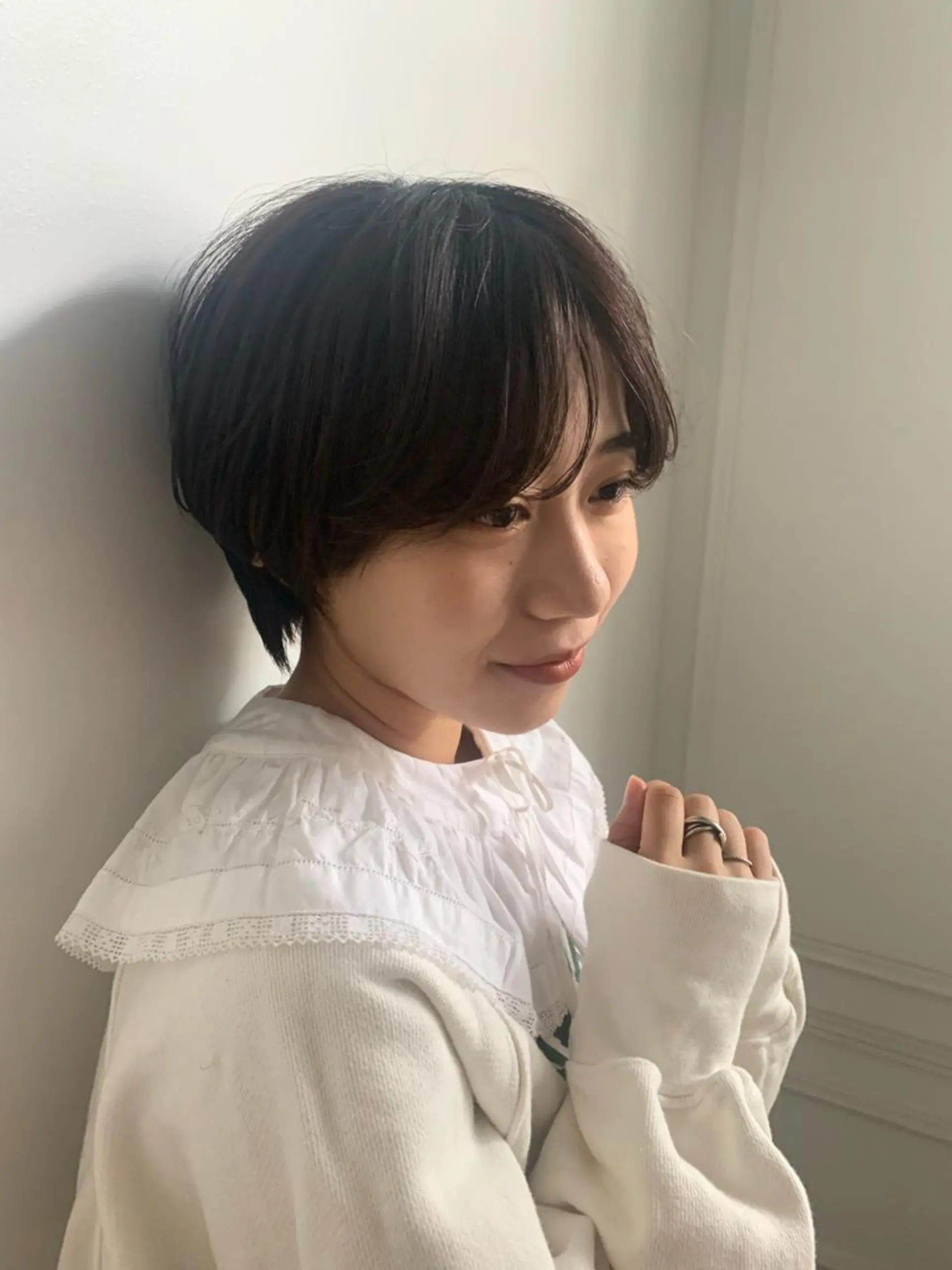 ショート カット ヘアカラー トリートメント 西山 紗耶香🪽 透明感カラー/ボブのヘアスタイル