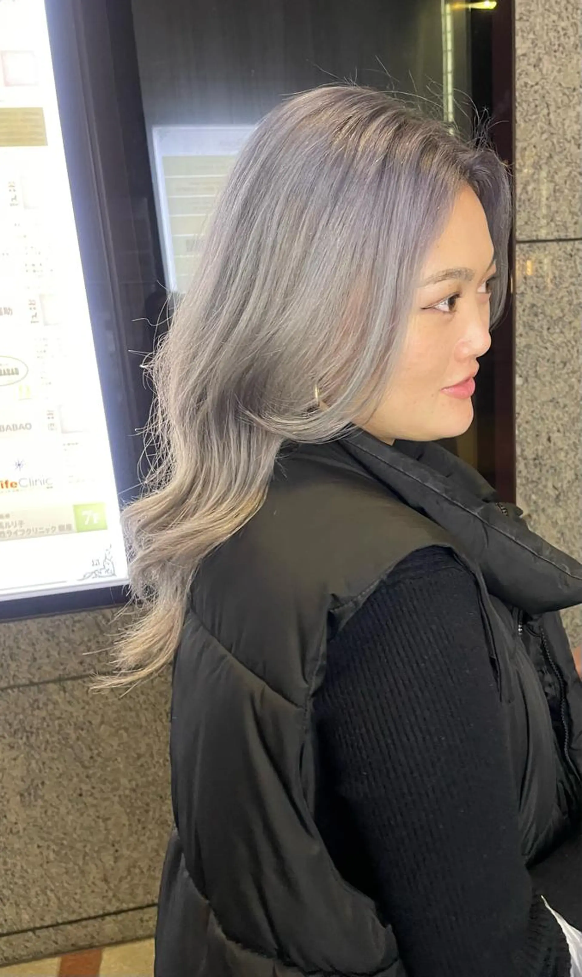 ロング ボブ ホノカのヘアスタイル