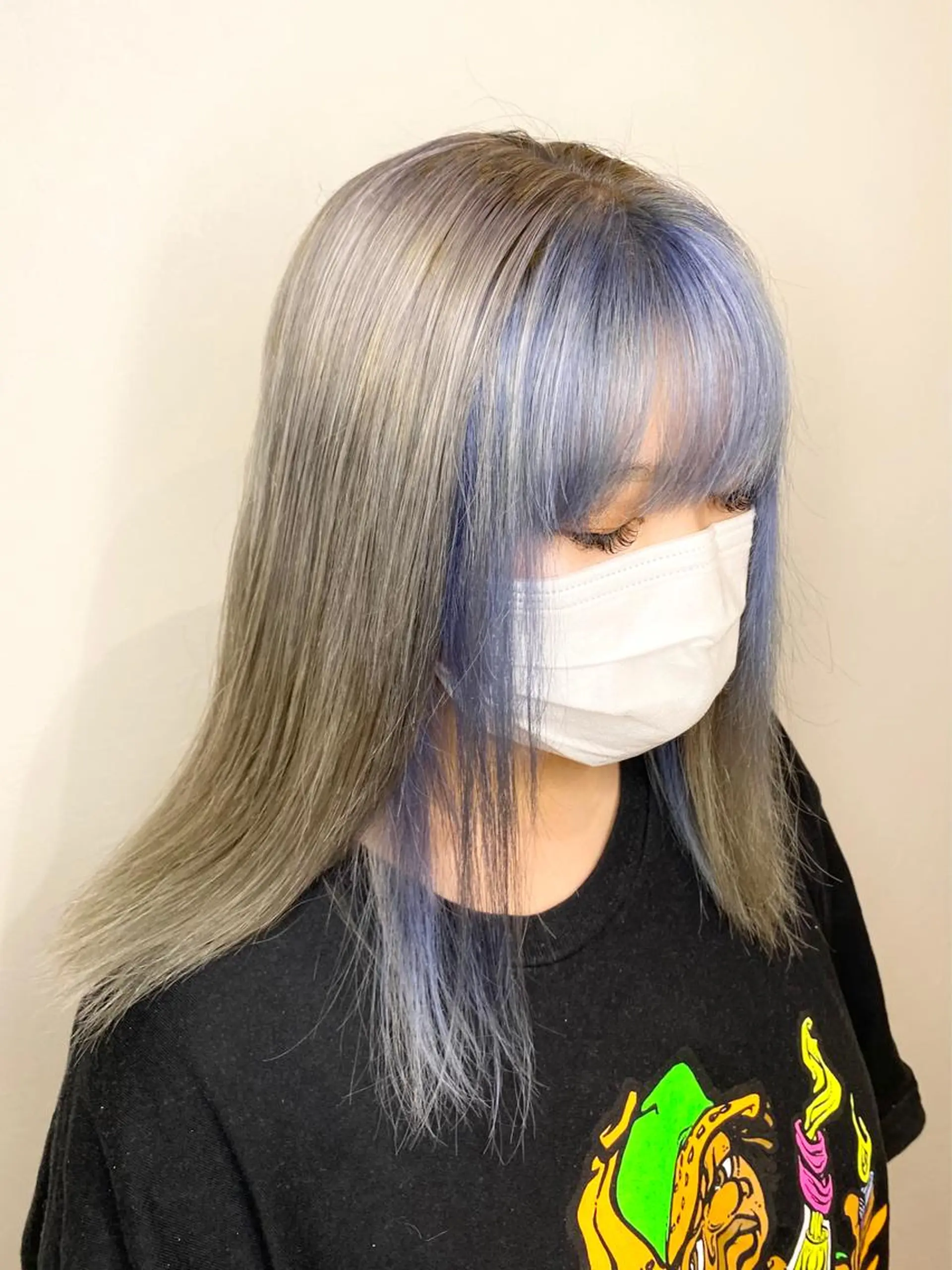 ミディアム ミストバング 西岡 あつみ/ 堀江美容室のヘアスタイル