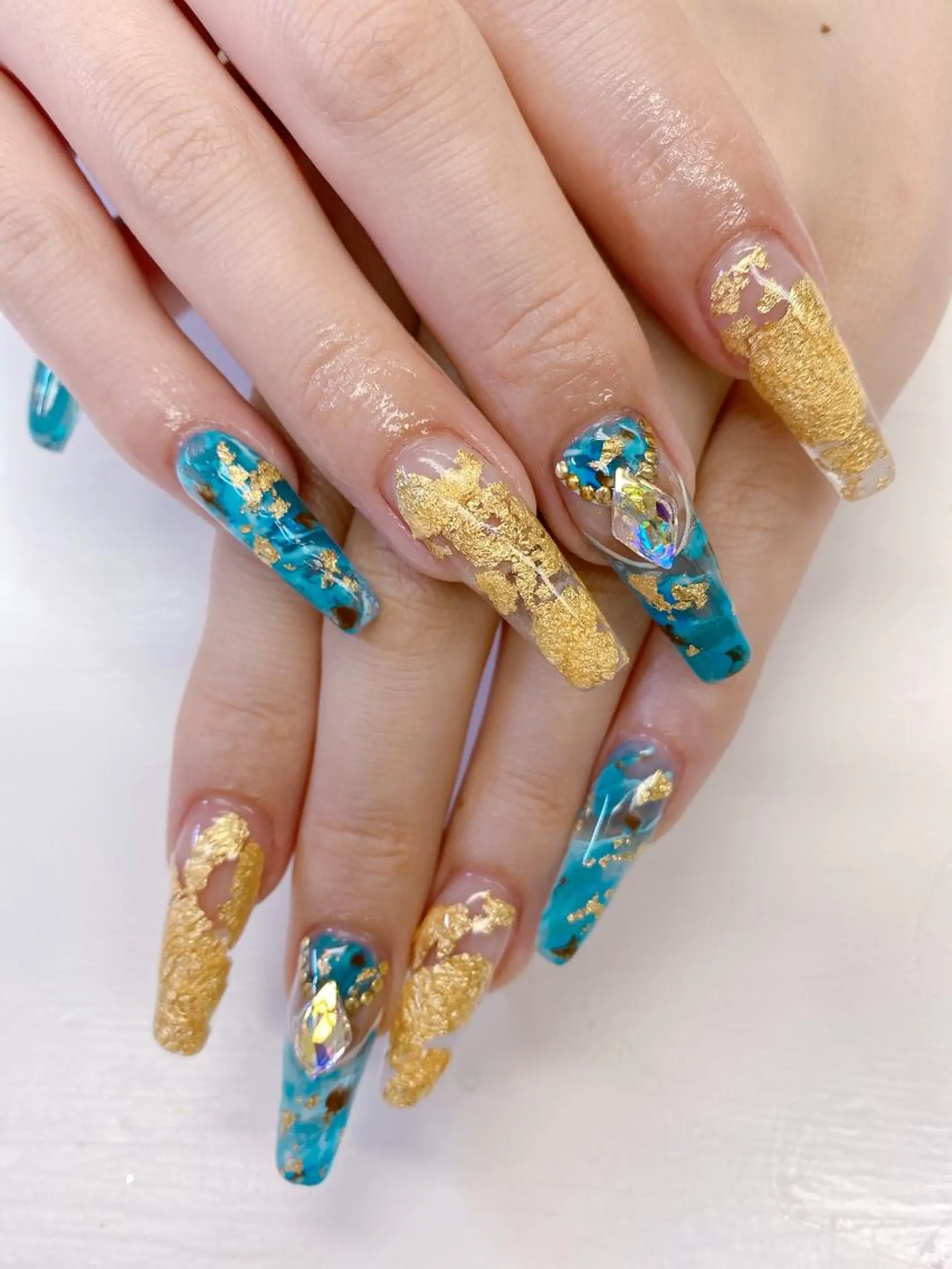 ロング ハンドネイル JNA認定講師🌸 RIEのネイルデザイン