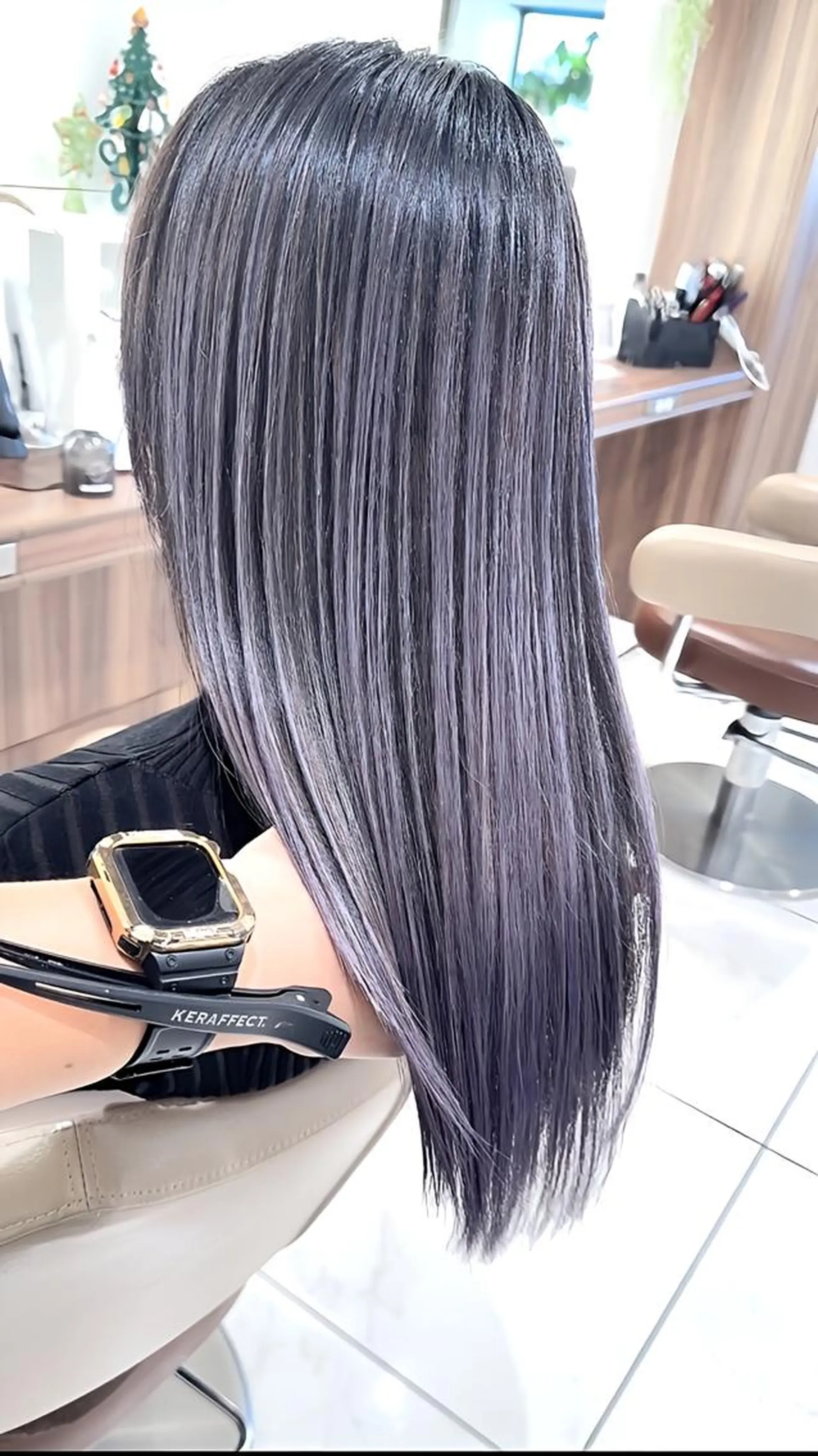 ロング カラー 髪質改善 ヘアカラー トリートメント ＡＳＨ大宮/ブリーチ 髪質改善/カラーのヘアスタイル