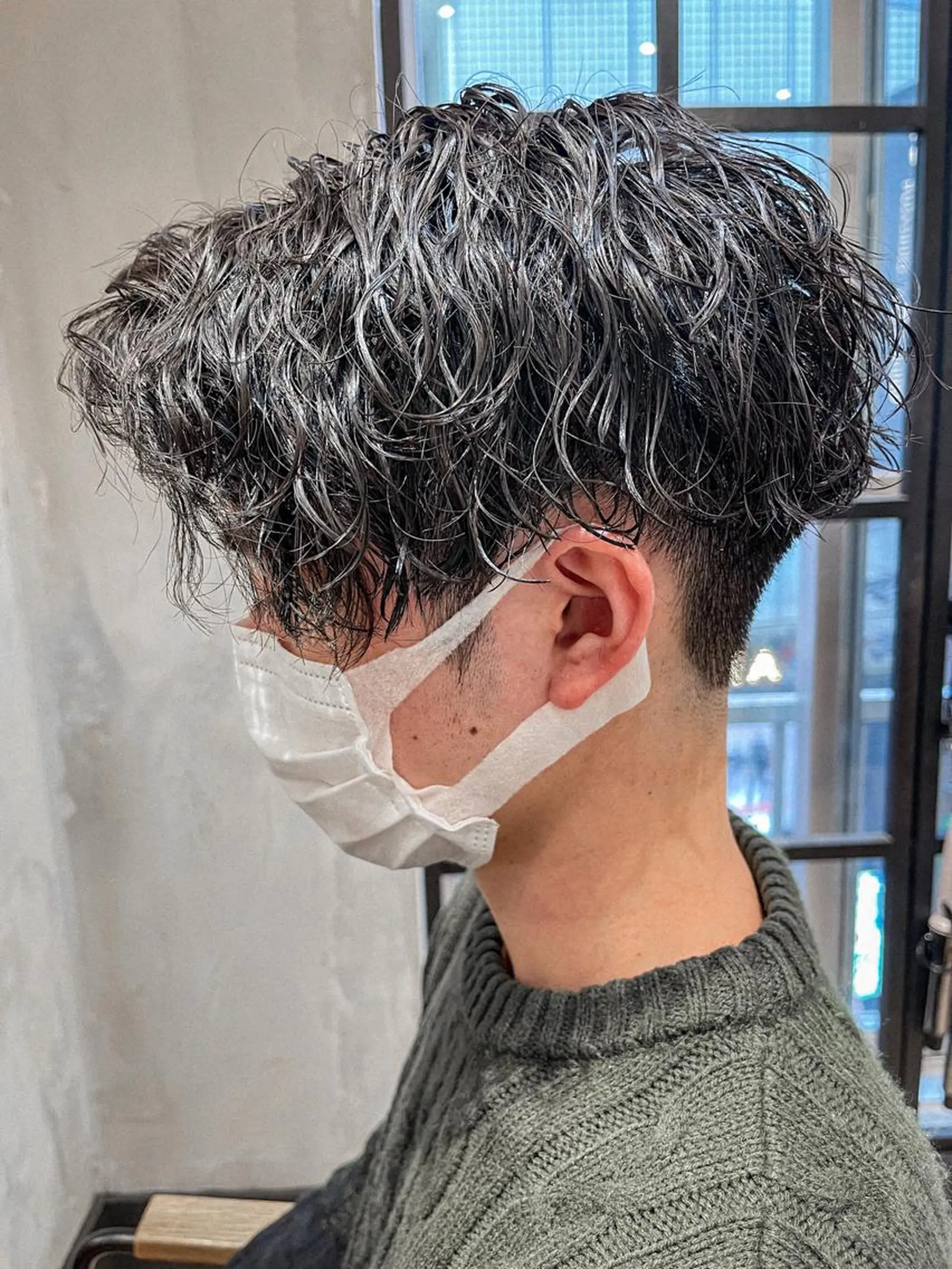 ショート パーマ メンズ フェードカット メンズパーマ スキンフェード メンズツイストパーマ ツイストスパイラルパーマ カット パーマ トリートメント ヘアセット amie高崎所属・高崎メンズパーマ 髪質改善TAKEのヘアスタイル