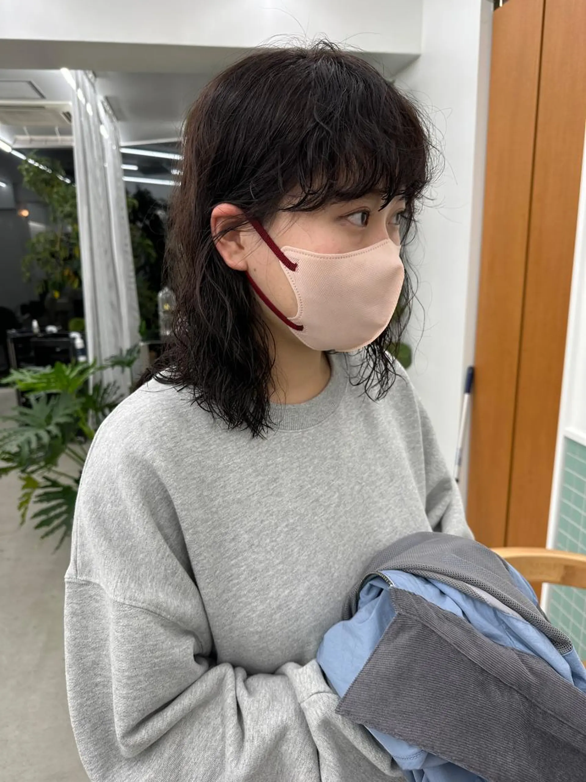 ミディアム パーマ キッズ ミディアムパーマ ニュアンスパーマ カット パーマ トリートメント ボブ/レイヤー/ケア パーマ/リュウタのヘアスタイル