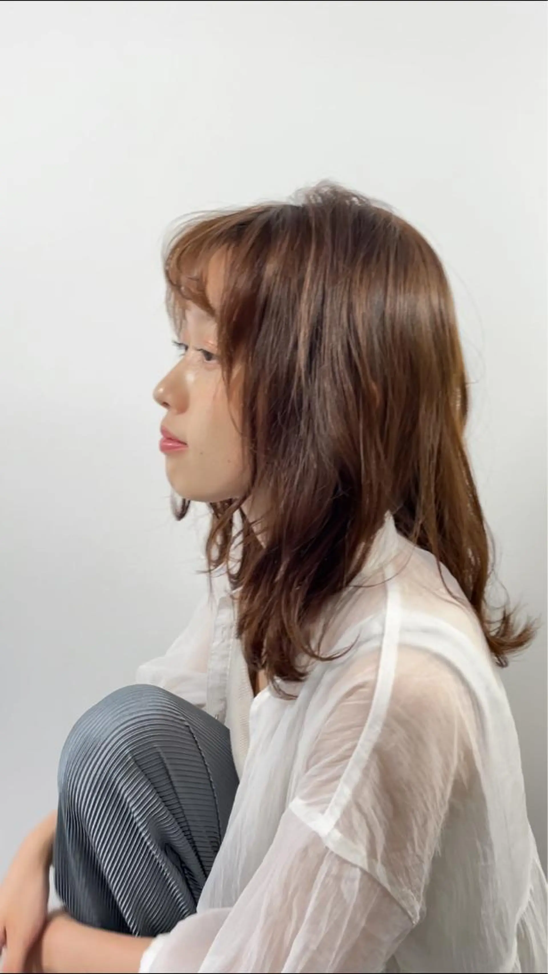 ミディアム カラー お洒落パーマ/ 艶カラー/michiのヘアスタイル