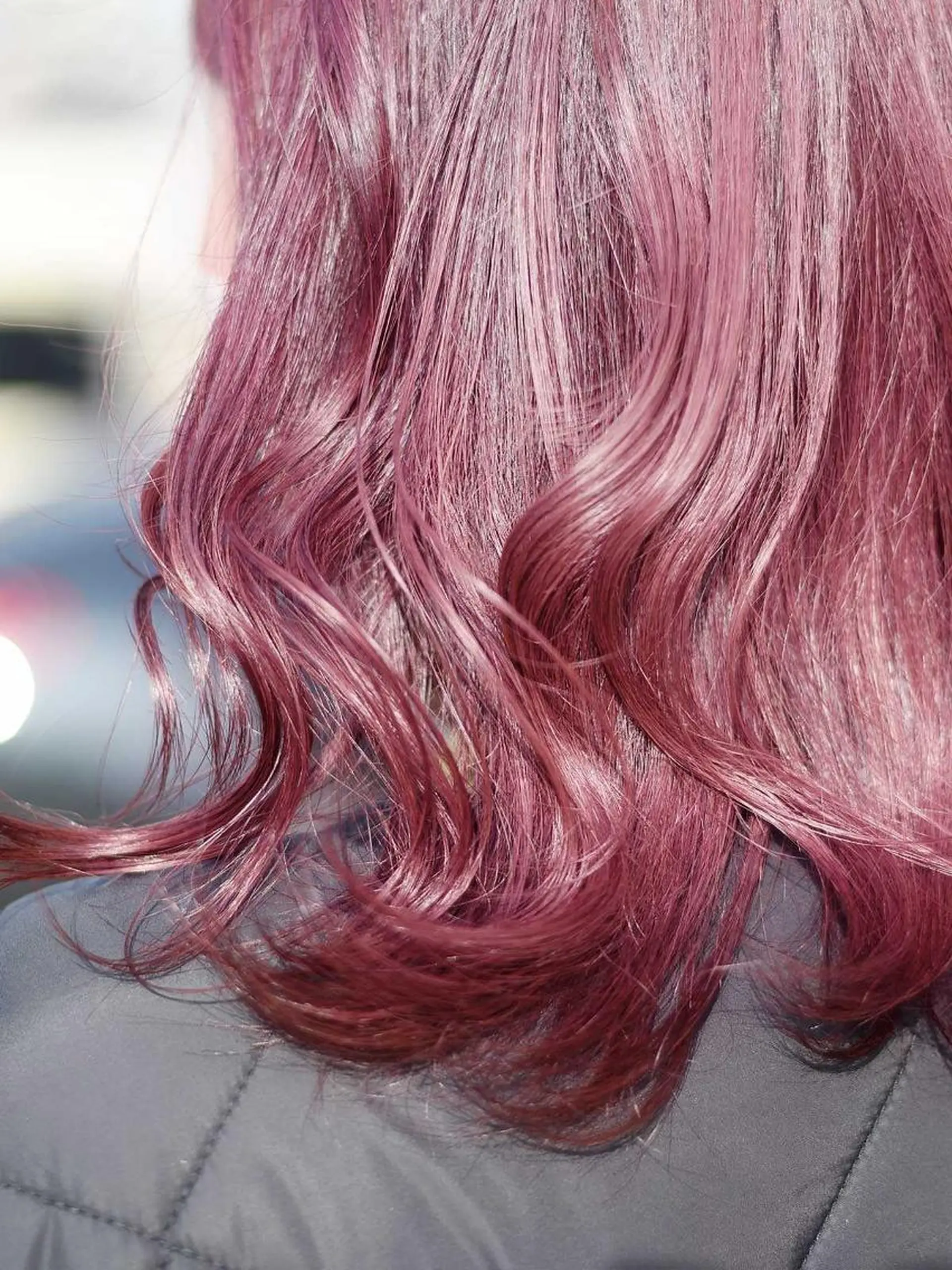 ミディアム カラー カシス Hair Salon Atem☀️上安店のヘアスタイル