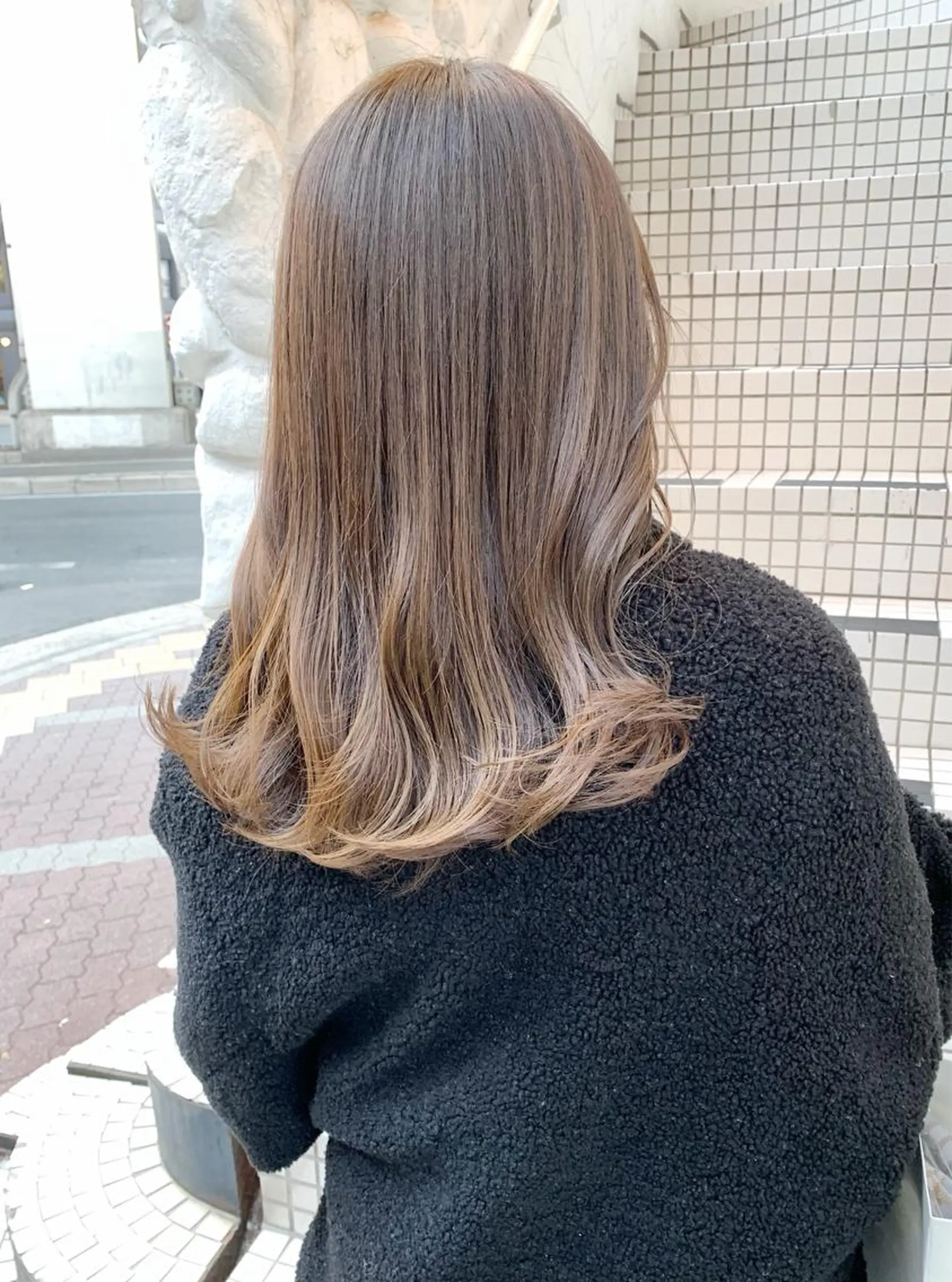 セミロング カラー 樫原裕二/レイヤー カット/透明感カラーのヘアスタイル