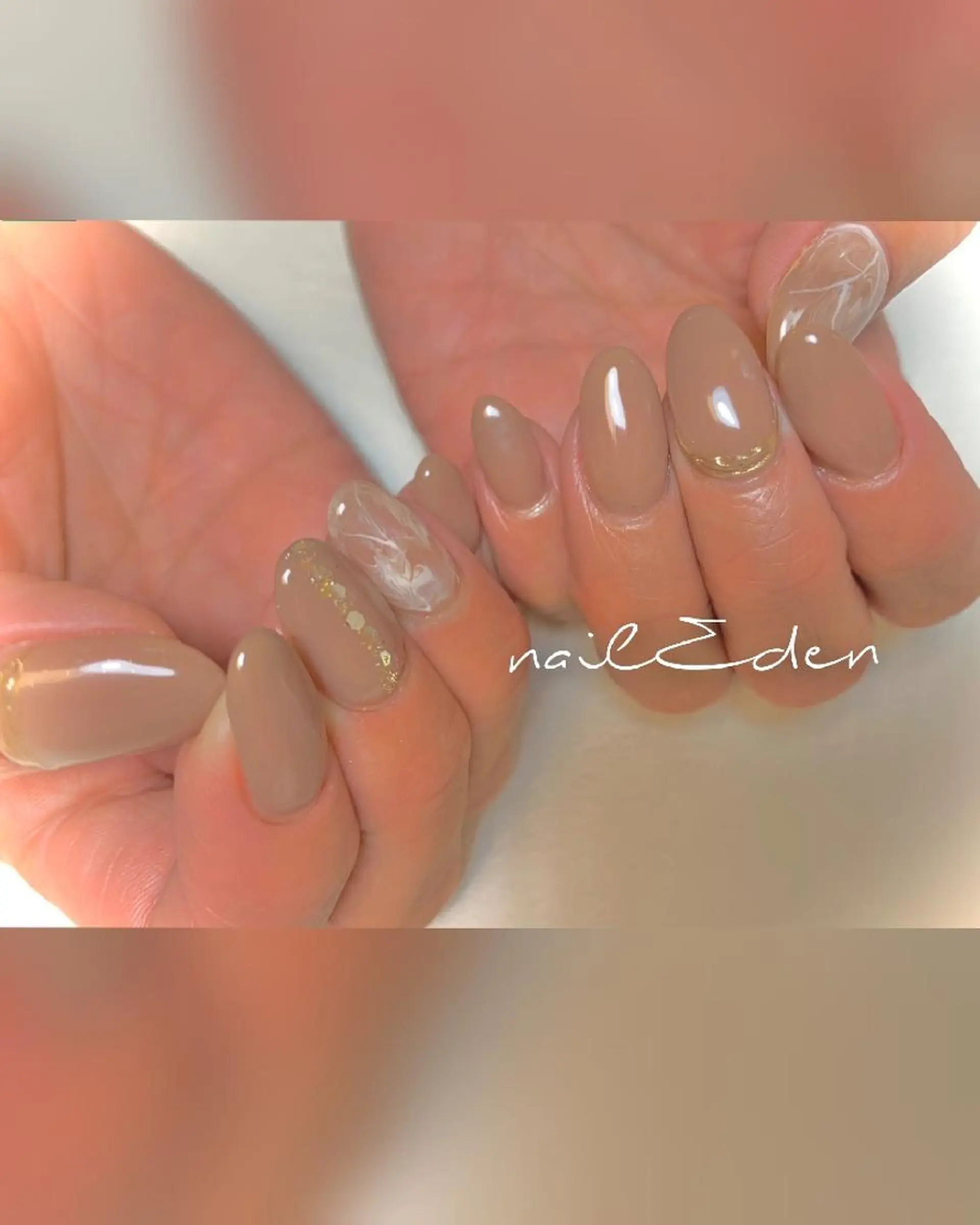 ネイル アートネイル ニュアンスネイル シンプルネイル ハンドネイル ハンドケア Eden　private nail saron所属・Eden ♾️のネイルデザイン