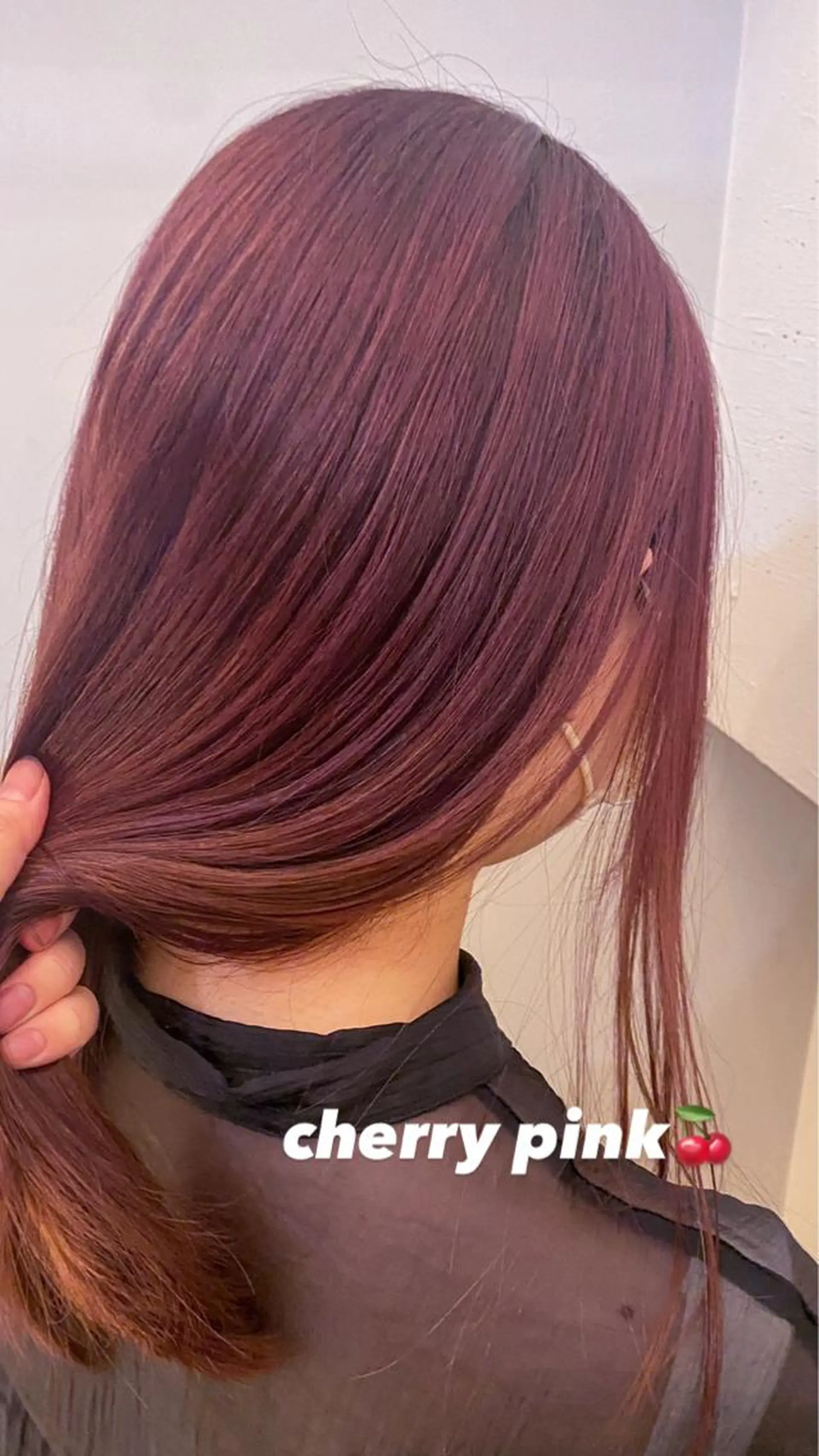 セミロング カラー ブリーチ ボブ ブリーチ/miinaのヘアスタイル