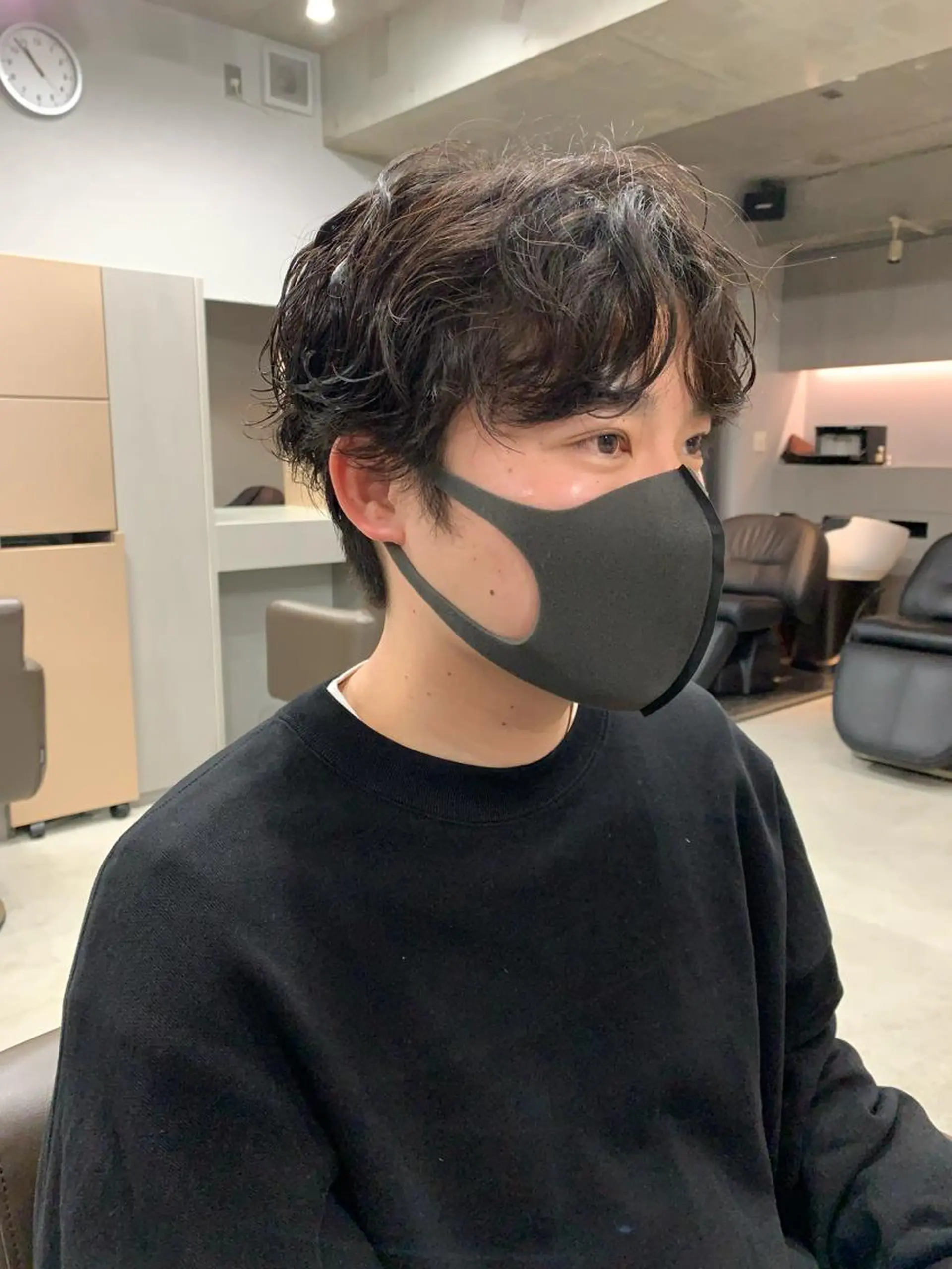 ショート パーマ ボブパーマコテ巻き風 パーマNo1深江秀平のヘアスタイル