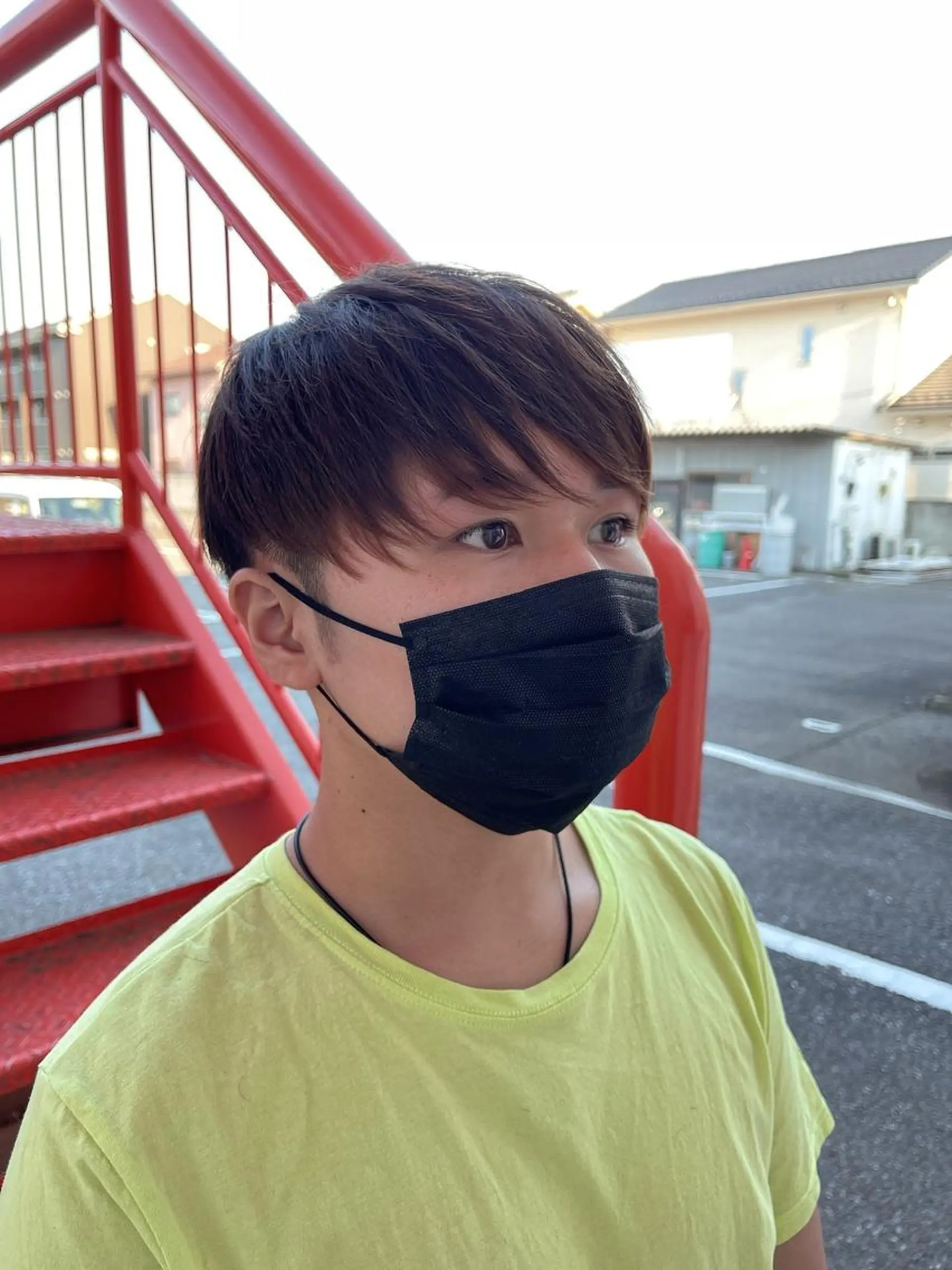 ショート メンズ マッシュ レイヤーカット Iz所属・マスダ ヤスノリのヘアスタイル