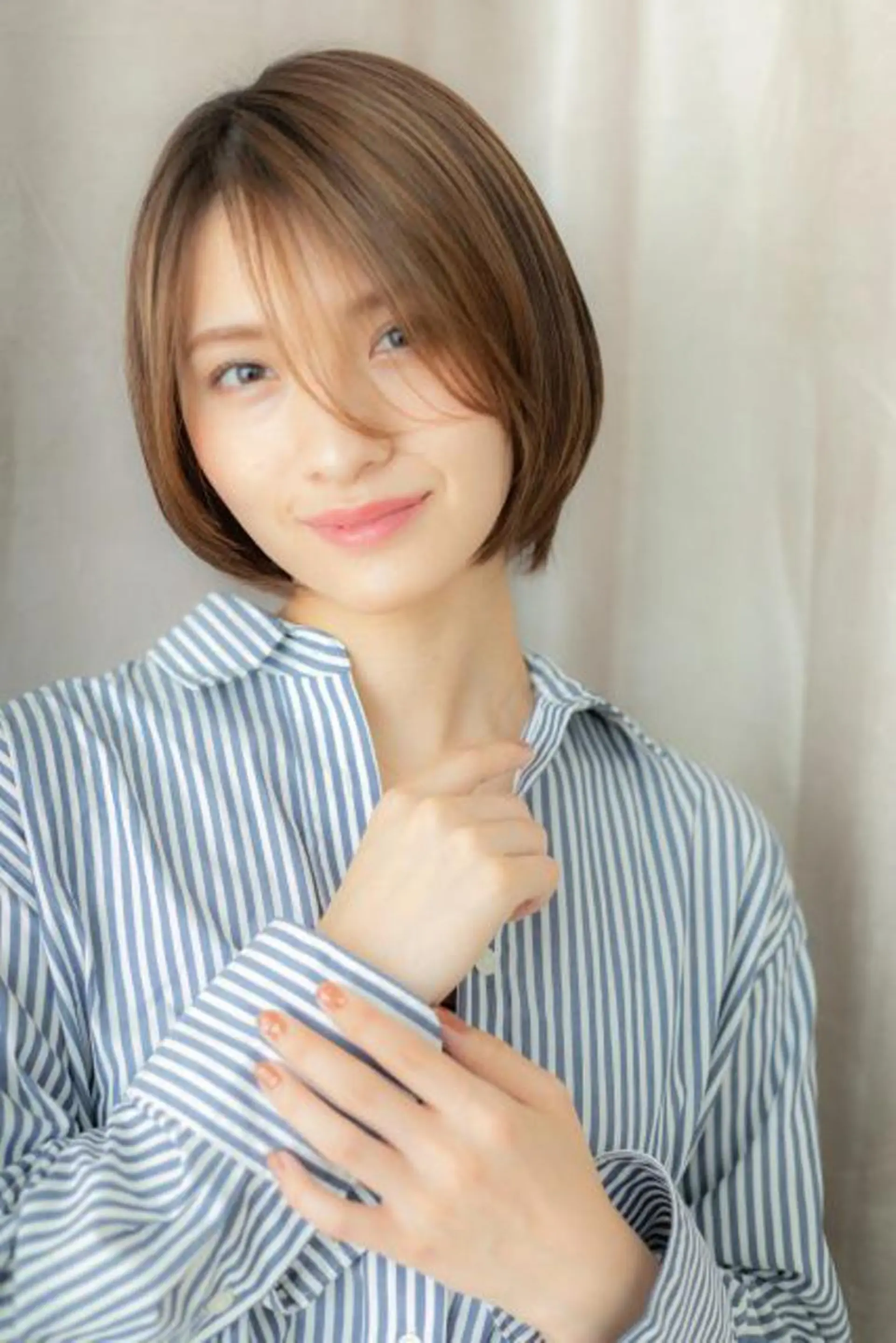 ショート カラー パーマ 棚村 竜太のヘアスタイル