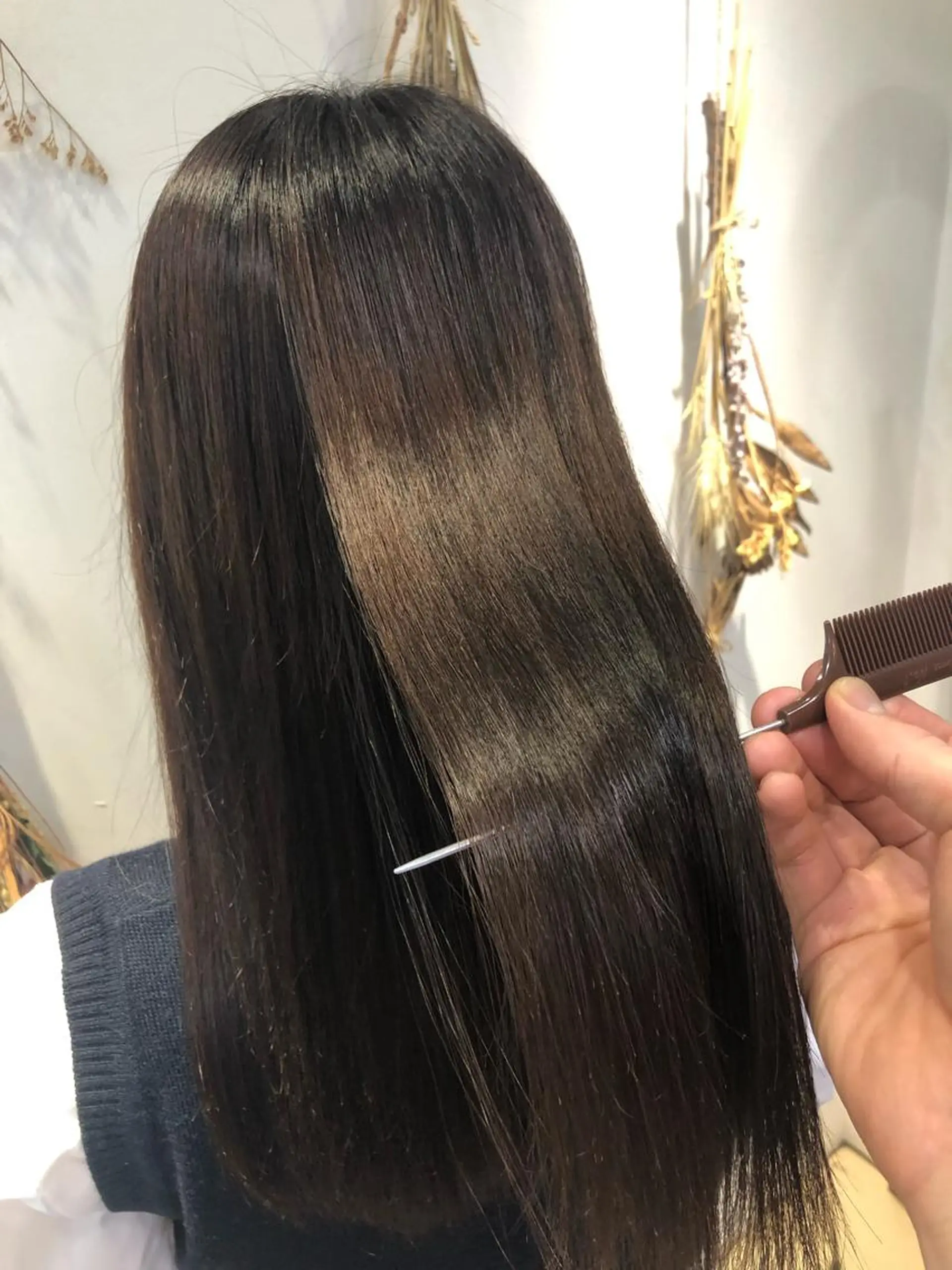 ロング 髪質改善 縮毛矯正 トリートメント 酸熱トリートメント ヘアカラー トリートメント コテ巻き風パーマ/ 髪質改善/河島恭平のヘアスタイル