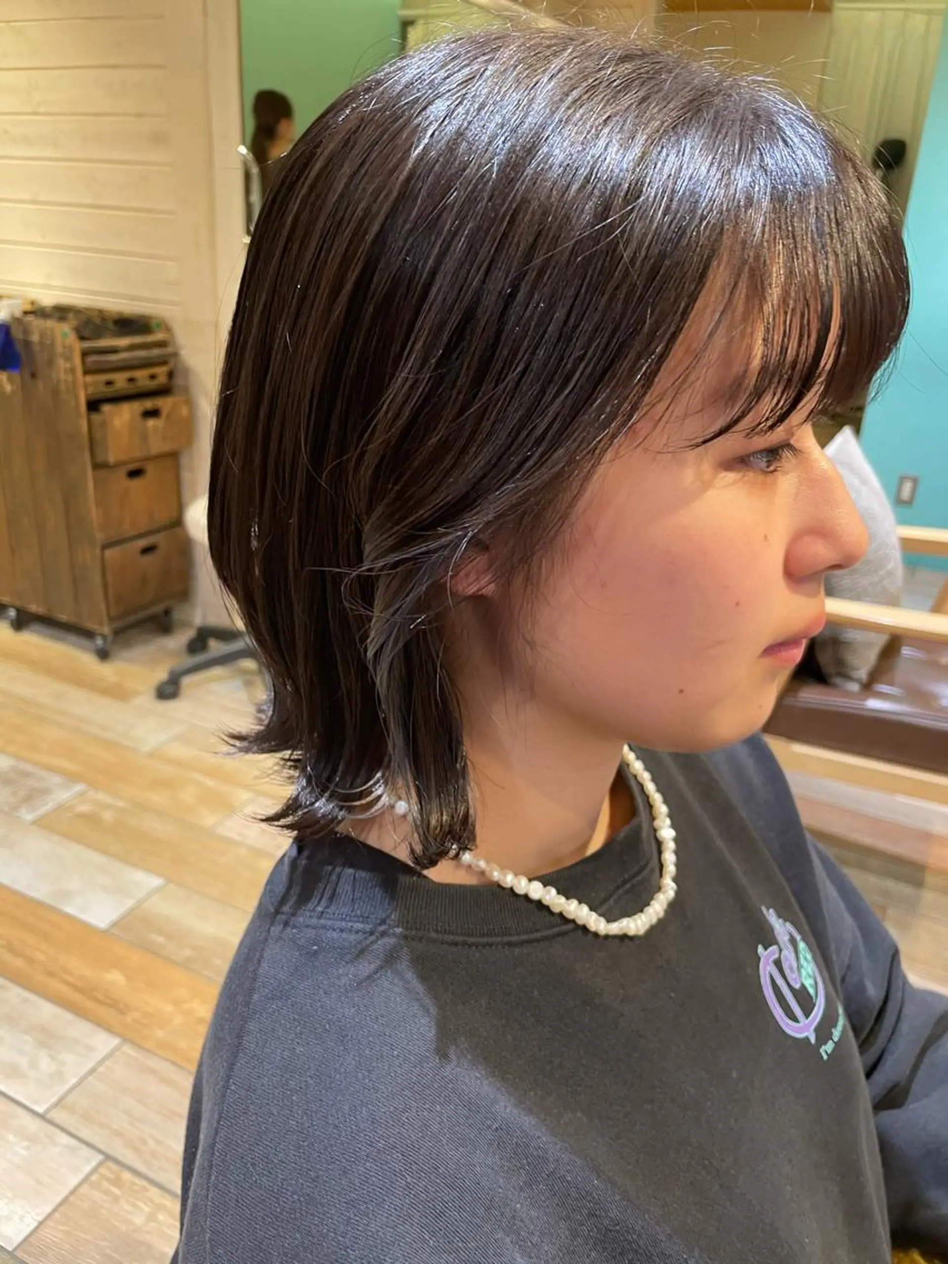 ミディアム カット ヘアカラー トリートメント 石渡このみ 🍊レイヤーカットのヘアスタイル