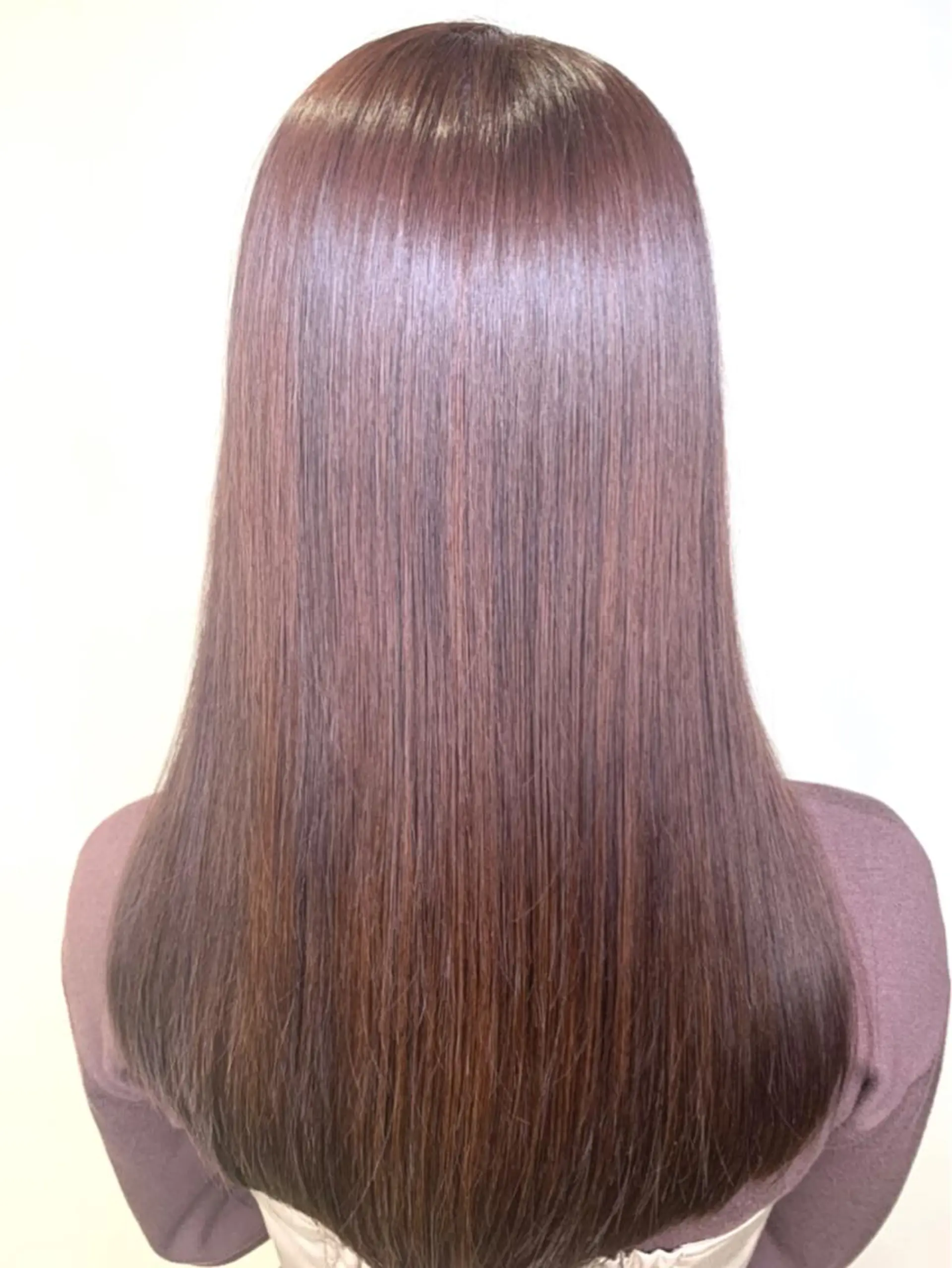 セミロング カラー アッシュ ブリーチ ブリーチなしカラー ピンクカラー ピンクアッシュ Lee 甲子園のヘアスタイル